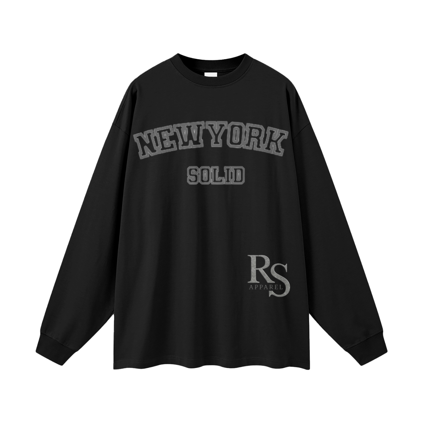 NewYork Solid  Long Sleeve Tee