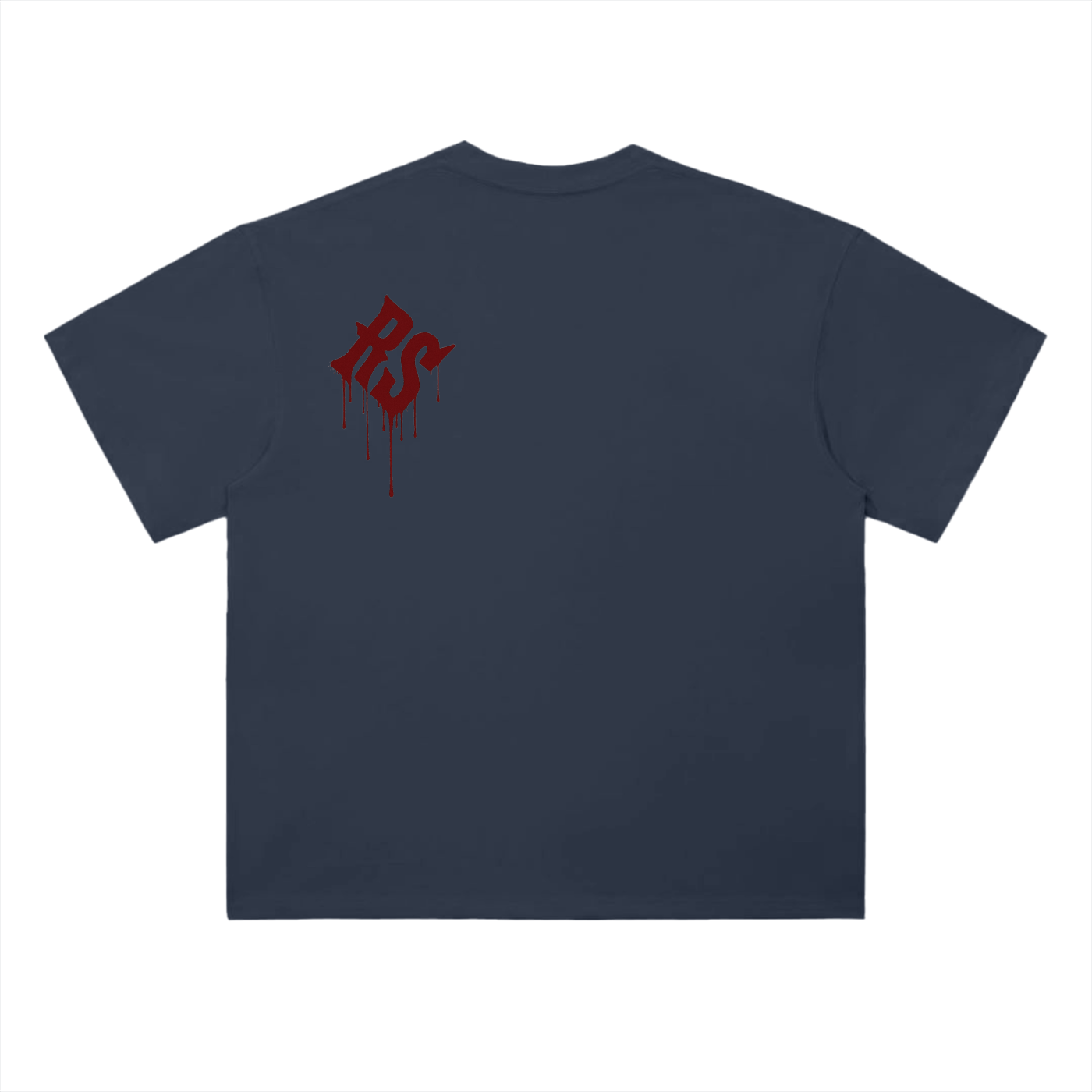 Graffiti Red Drop Shoulder Tee