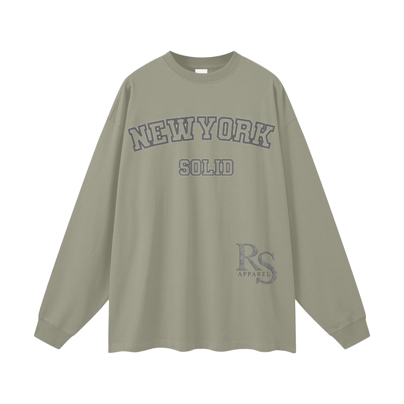 NewYork Solid  Long Sleeve Tee