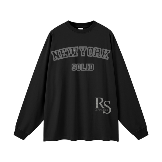 NewYork Solid  Long Sleeve Tee