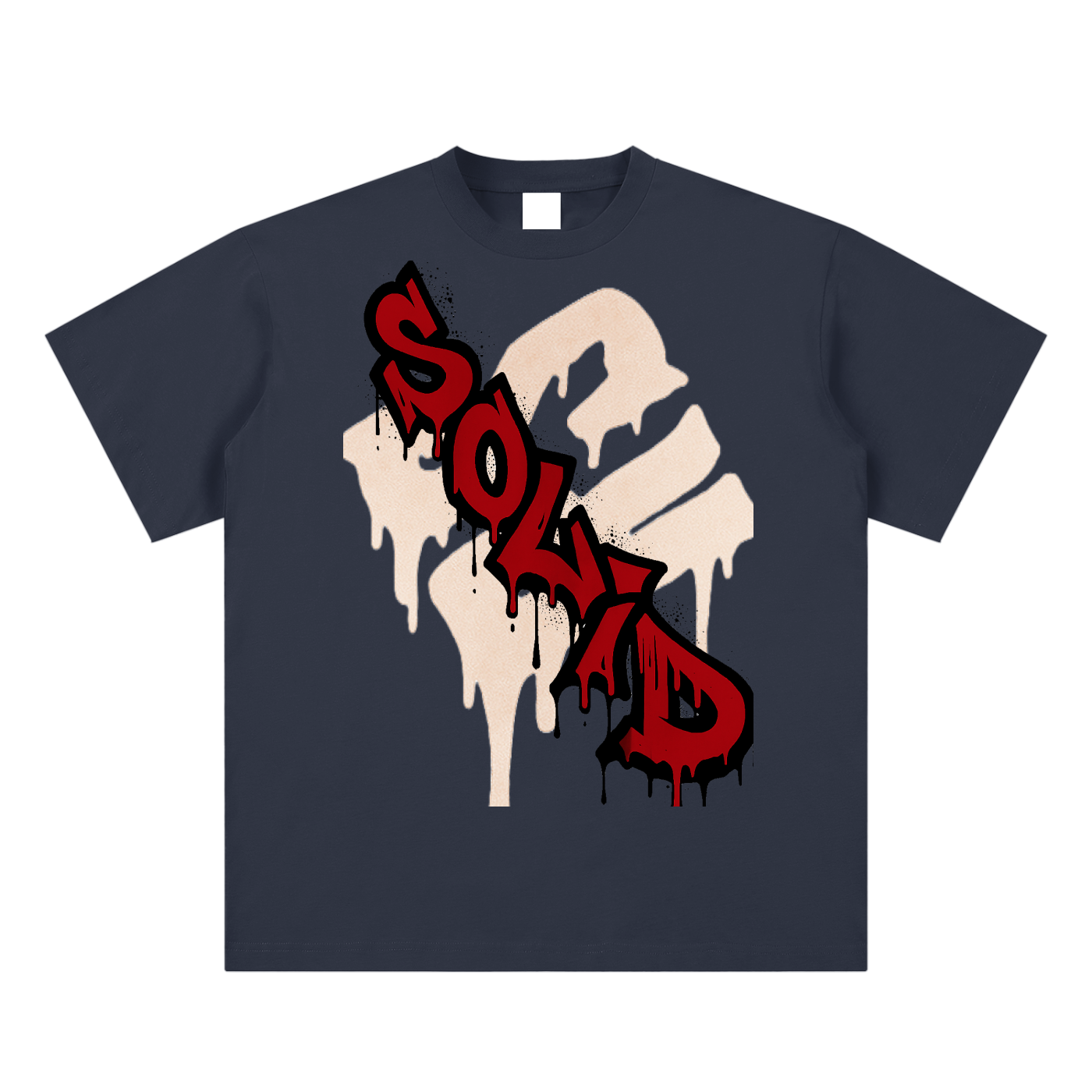 Graffiti Red Inverse Tee
