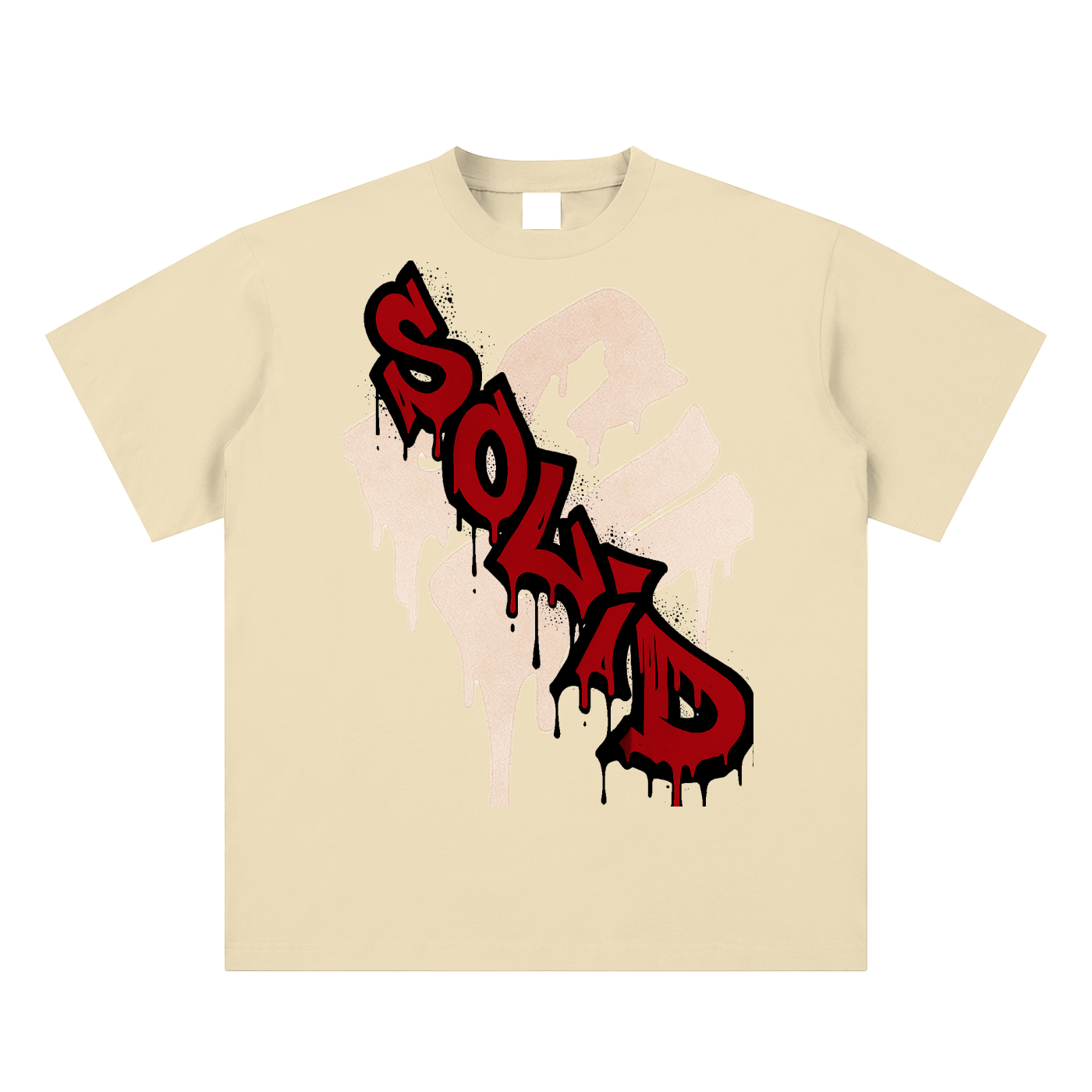 Graffiti Red Inverse Tee