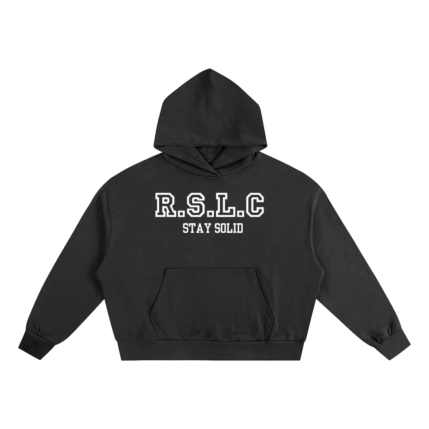 R.S.L.C Varsity White Oversized Hoodie