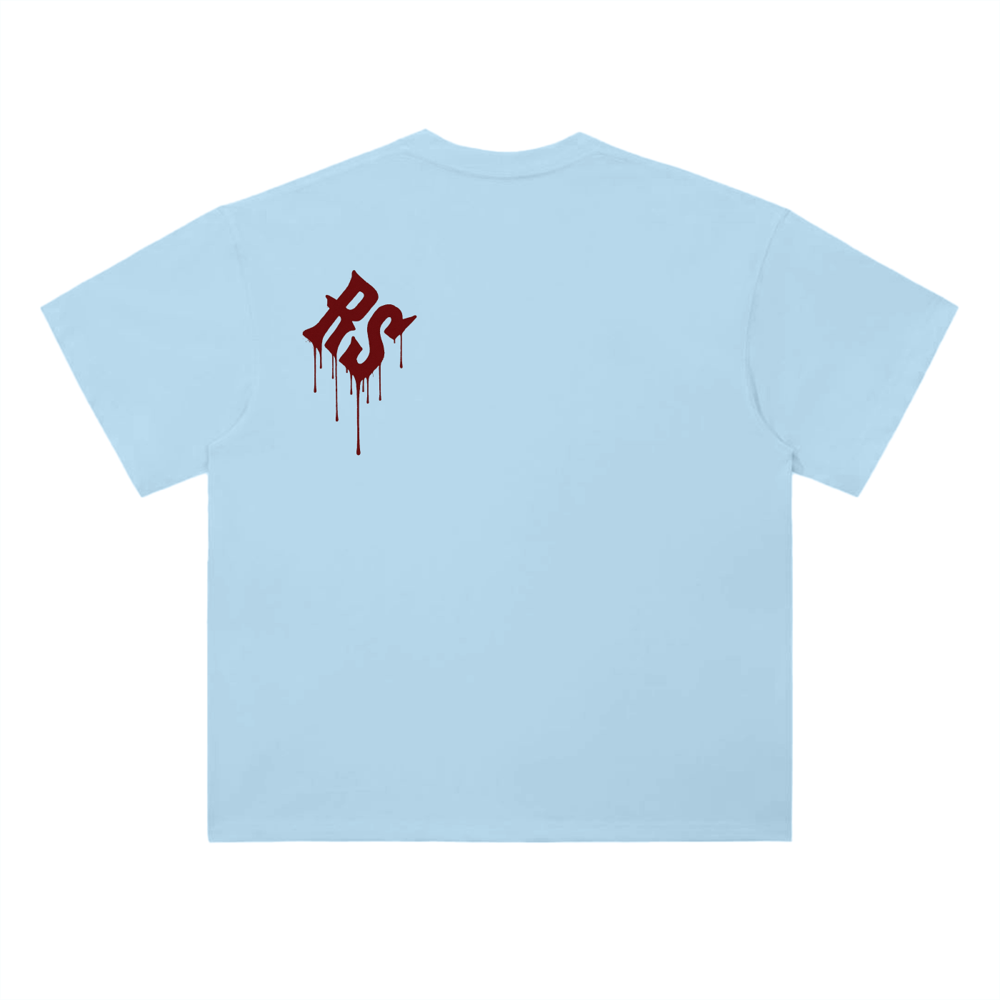 Graffiti Red Drop Shoulder Tee