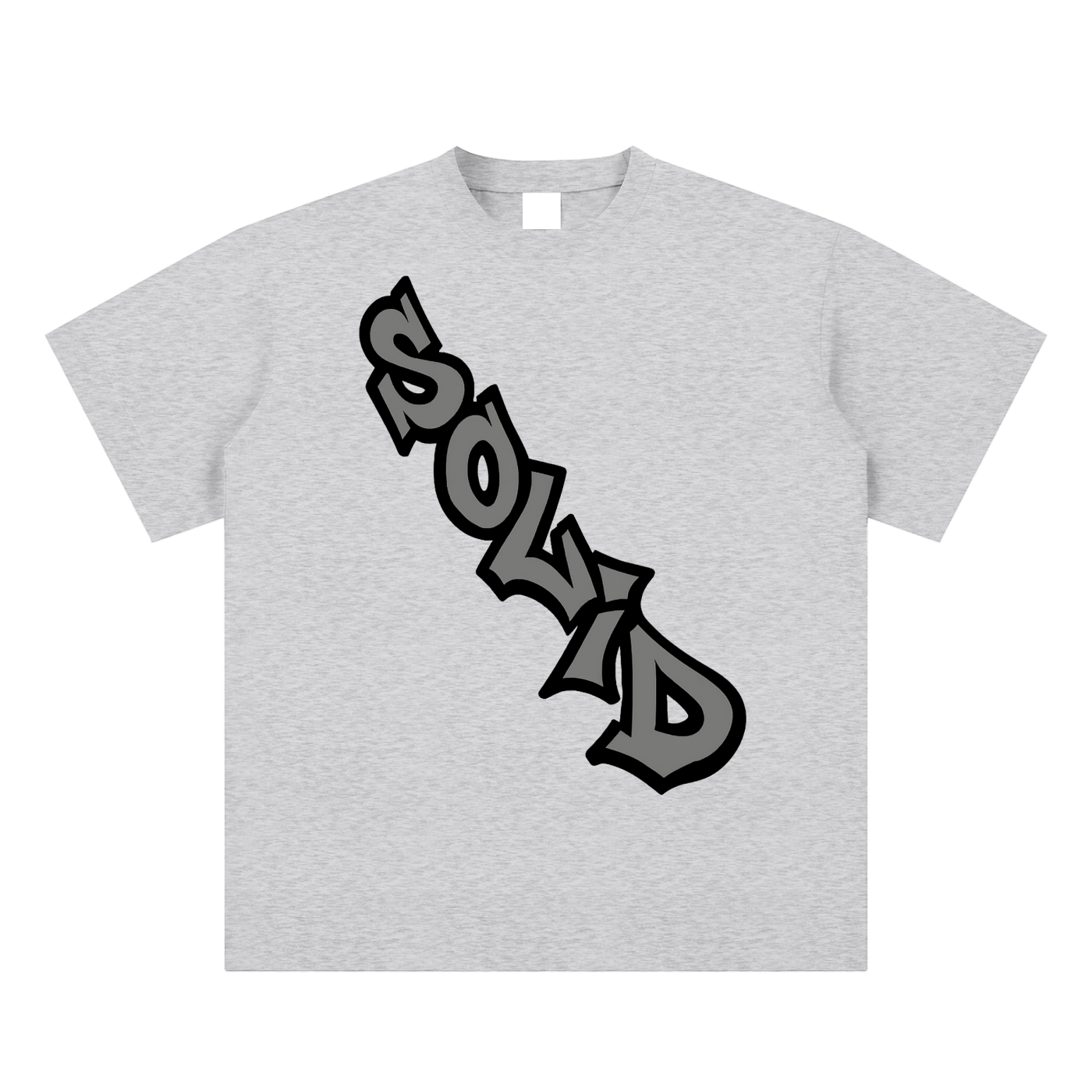 Solid Crossbody Grey Tee