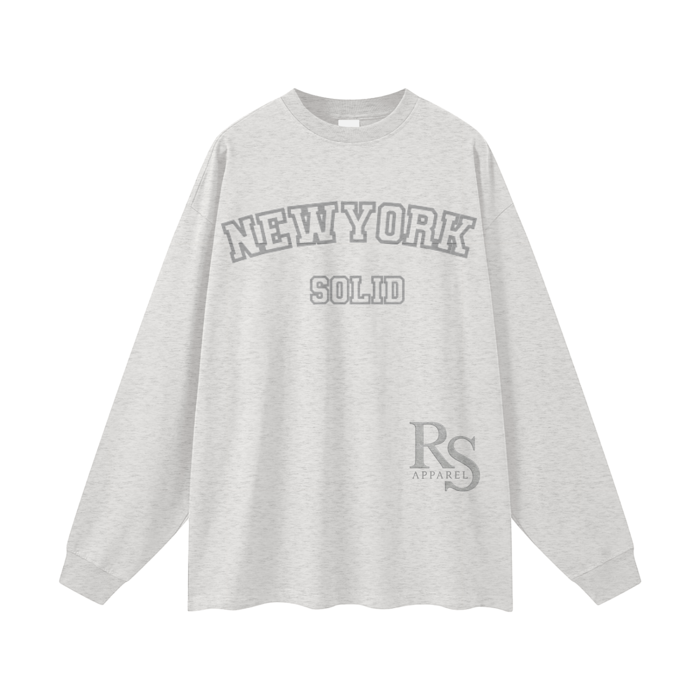 NewYork Solid  Long Sleeve Tee