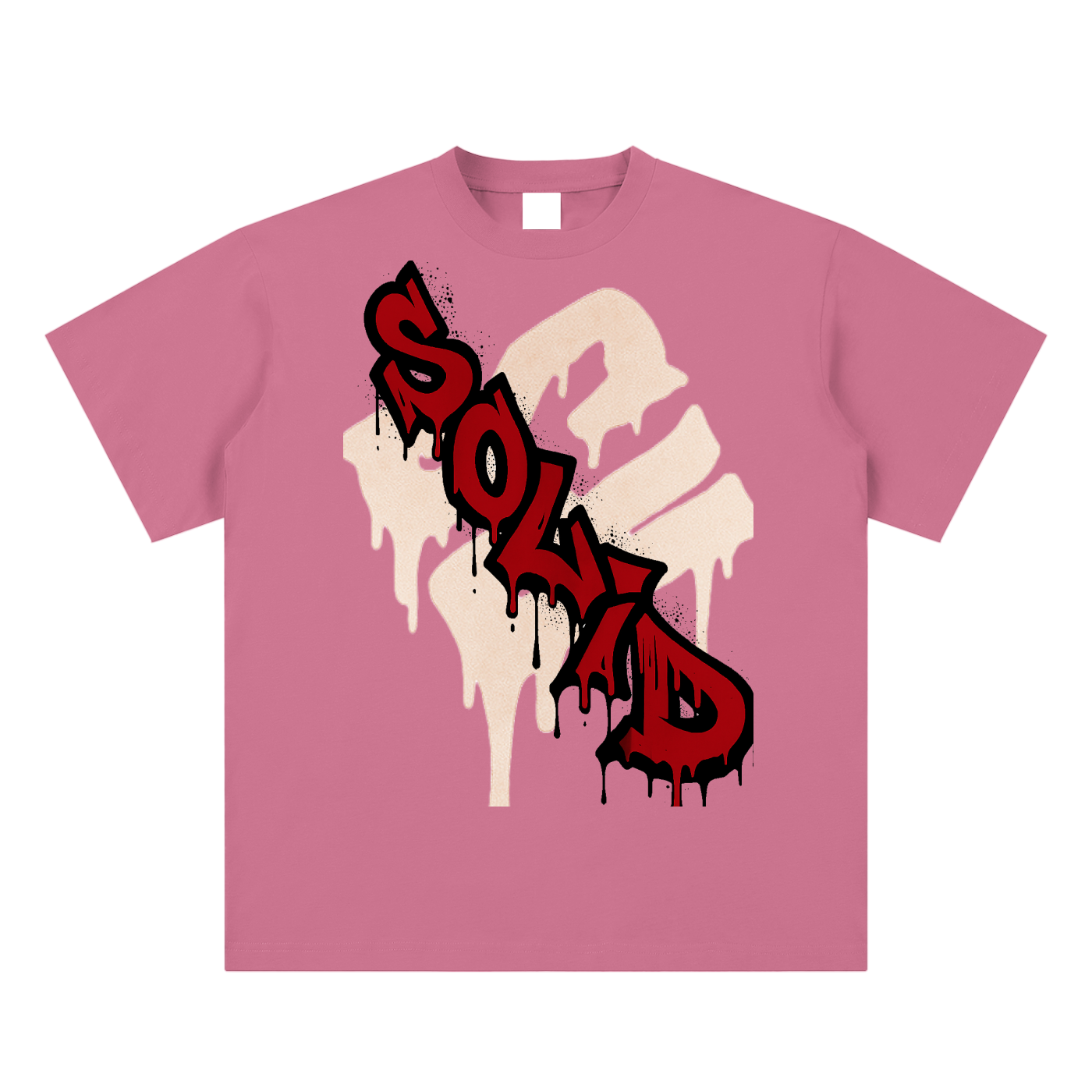 Graffiti Red Inverse Tee