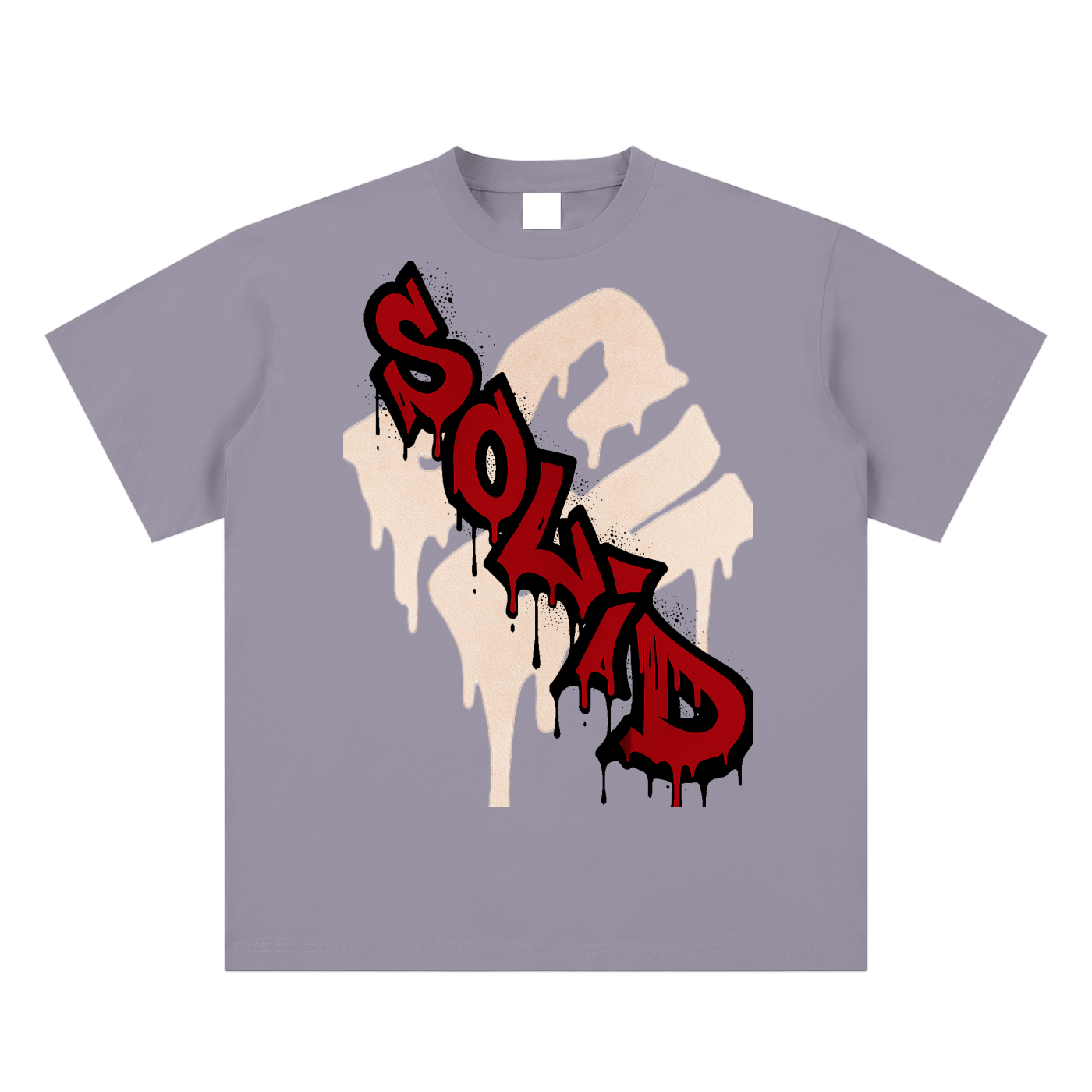 Graffiti Red Inverse Tee