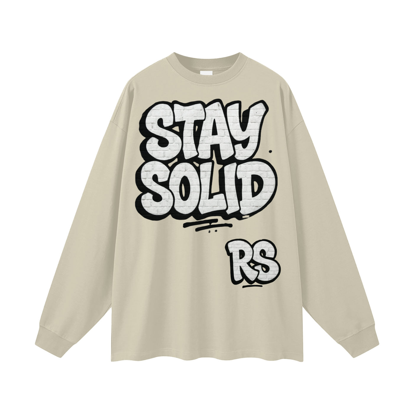 Stay solid street  Cotton Long Sleeve Tee