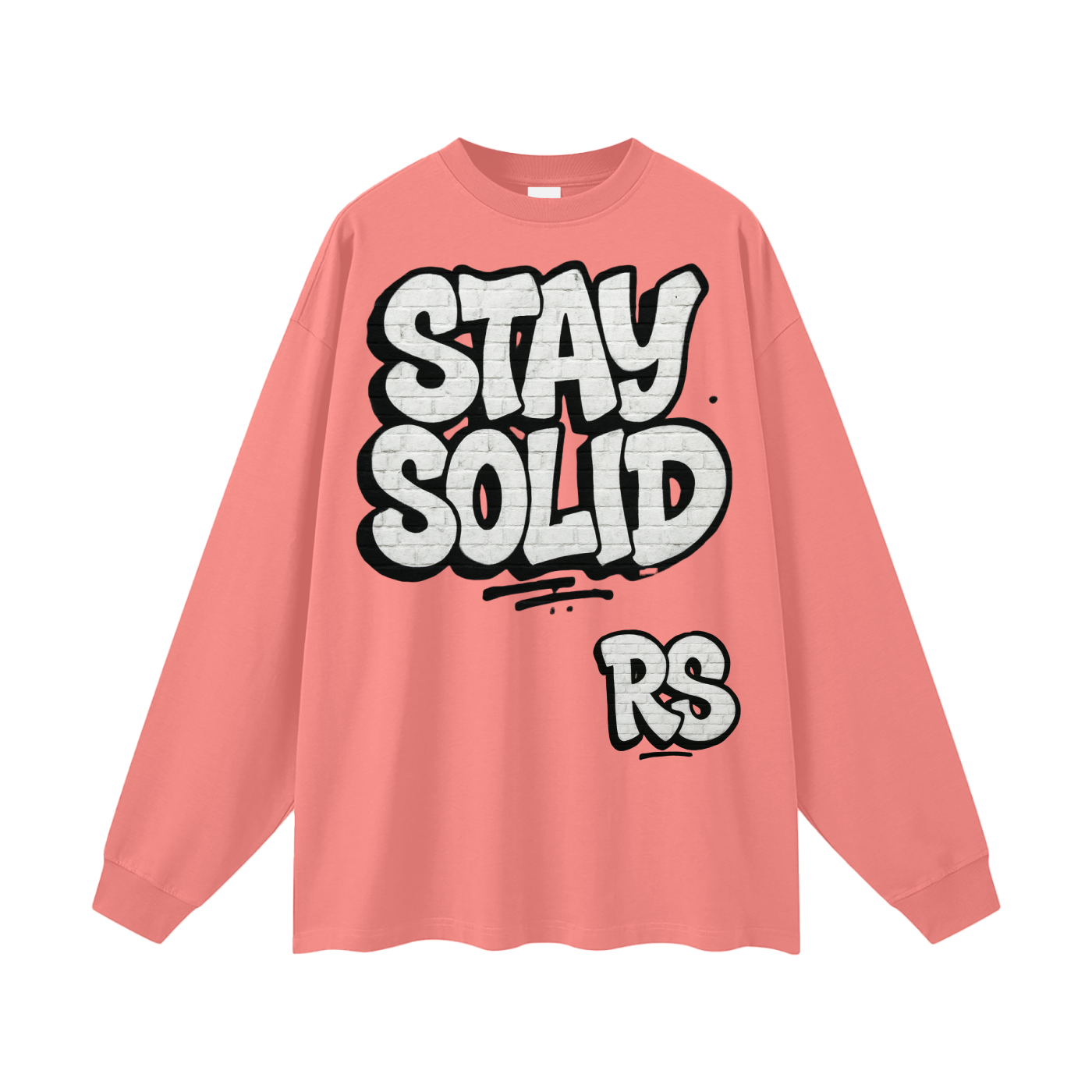 Stay solid street  Cotton Long Sleeve Tee