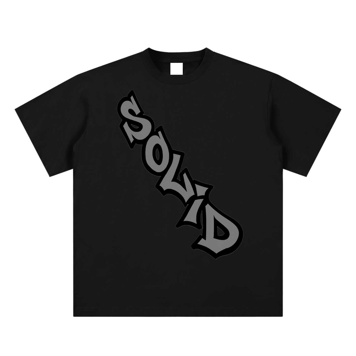 Solid Crossbody Grey Tee