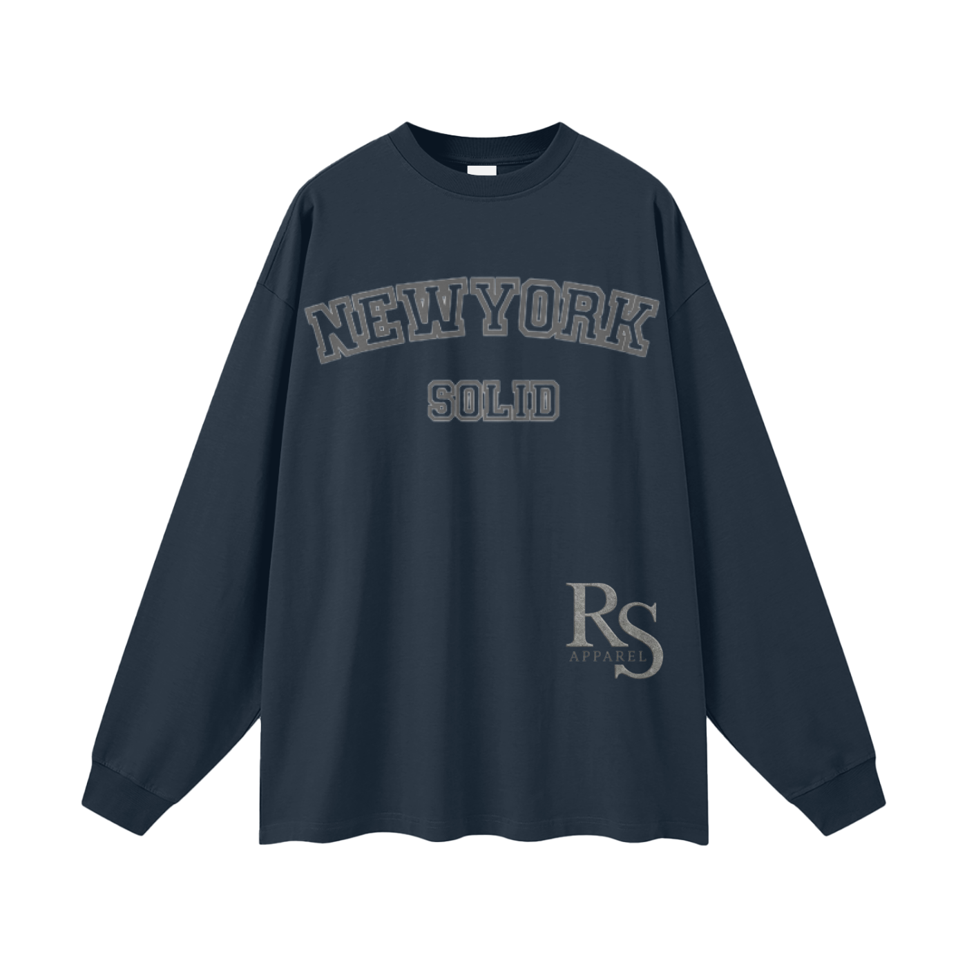 NewYork Solid  Long Sleeve Tee