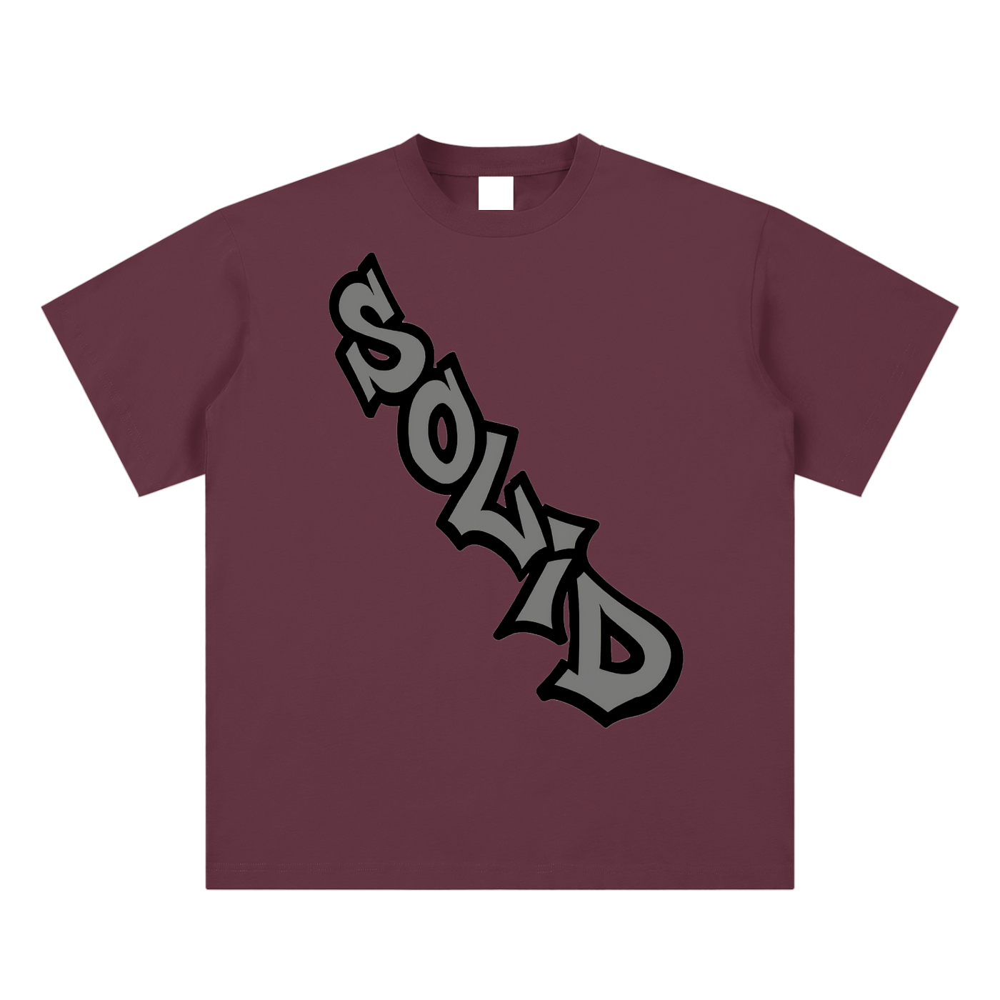 Solid Crossbody Grey Tee