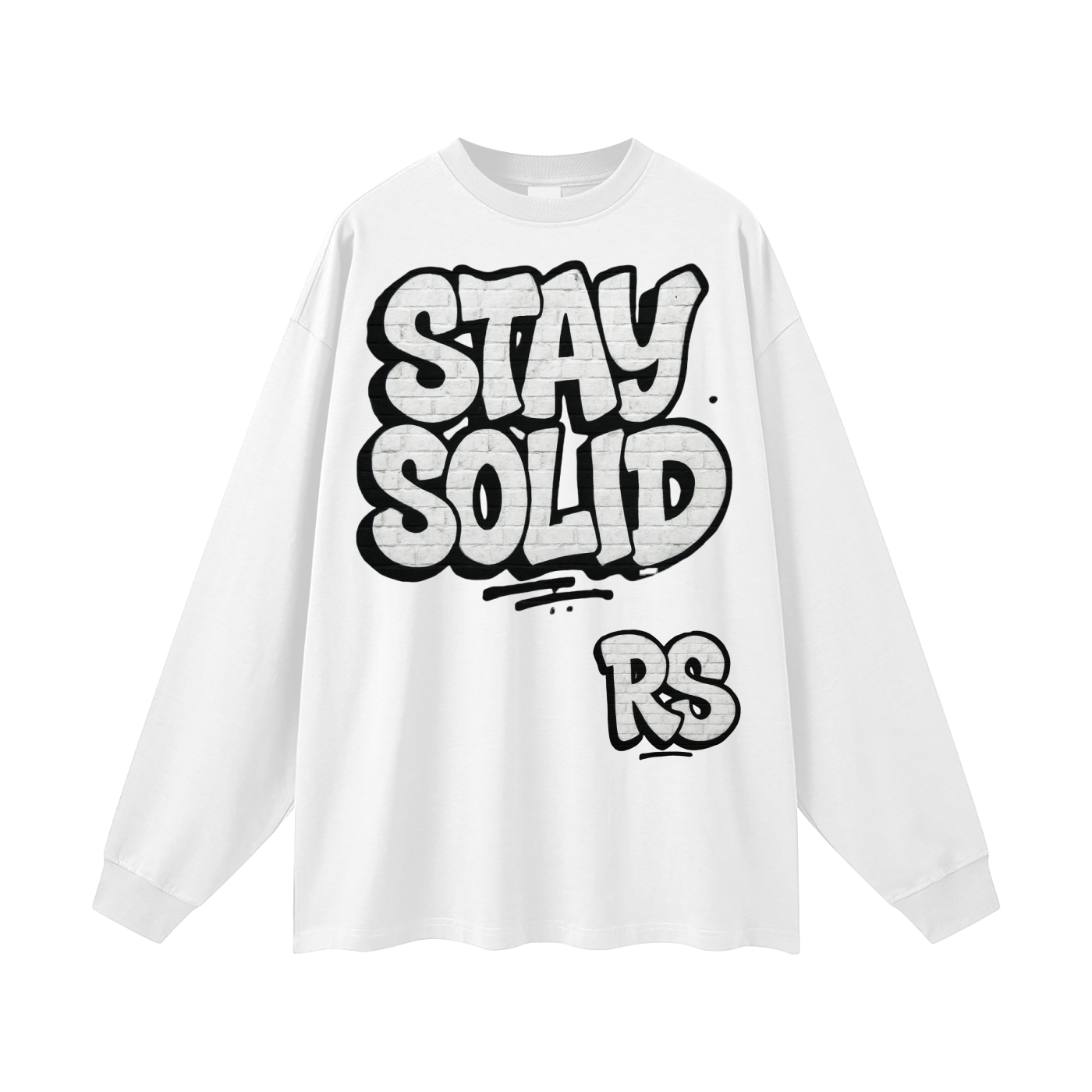 Stay solid street  Cotton Long Sleeve Tee