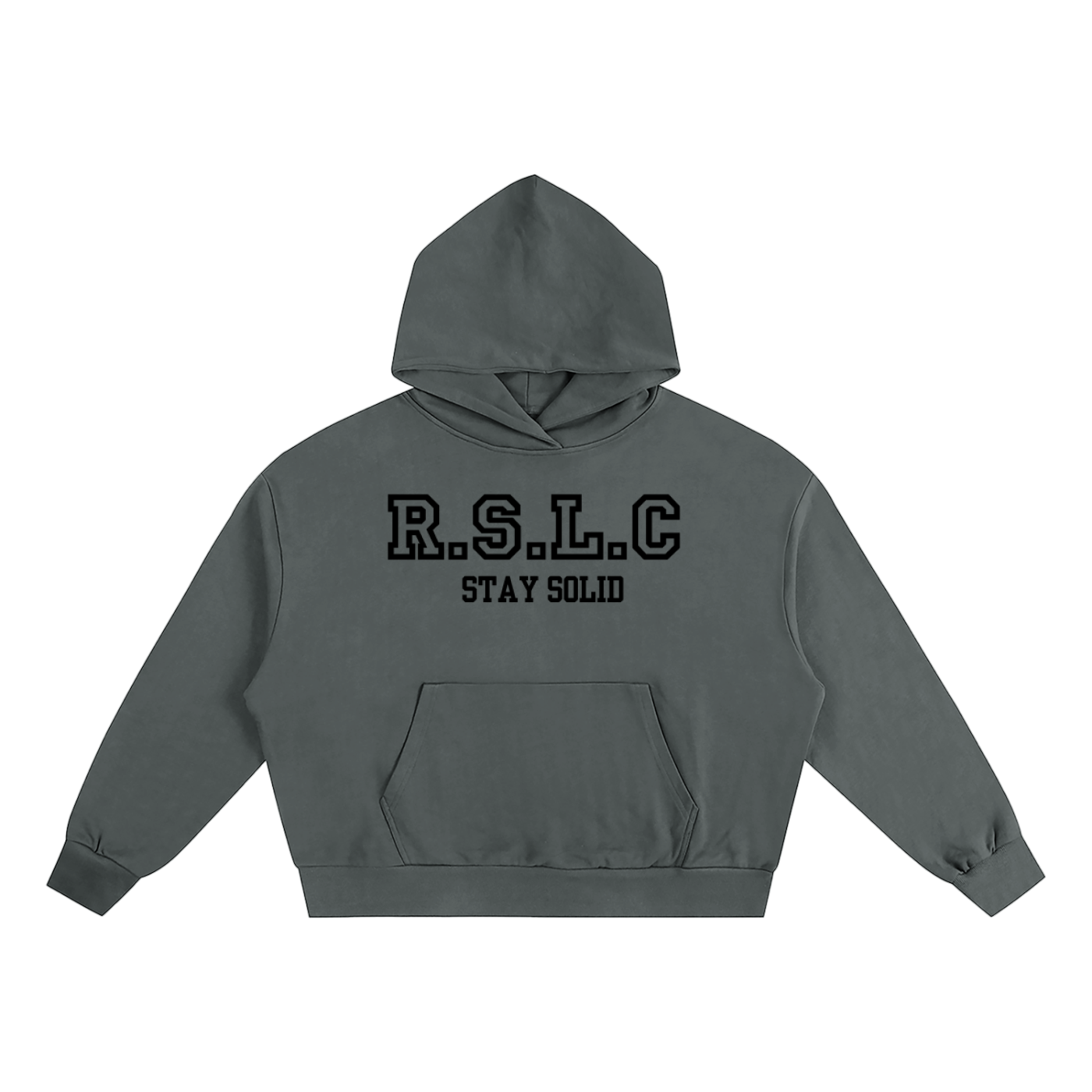 R.S.L.C Varsity Black Oversized Hoodie