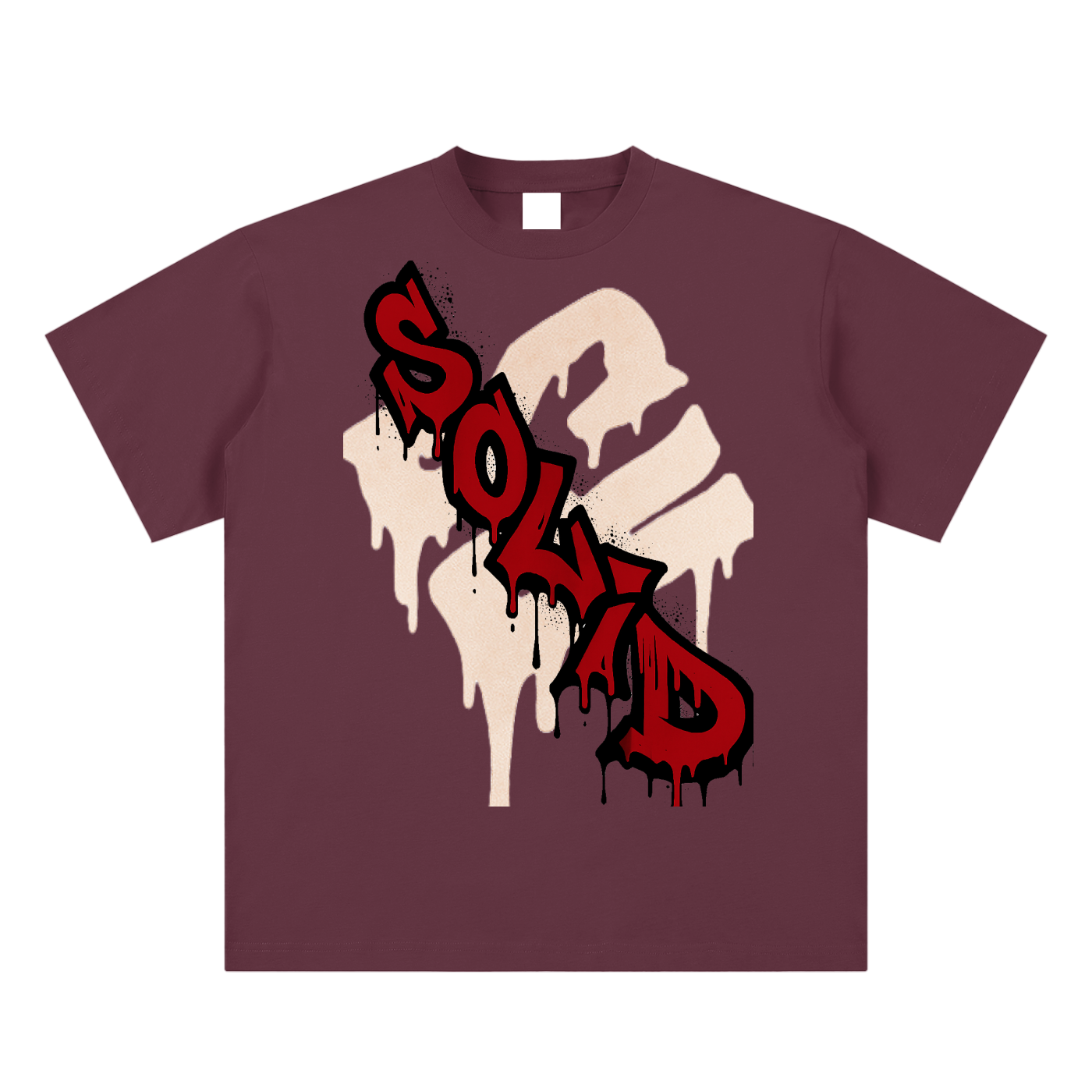 Graffiti Red Inverse Tee