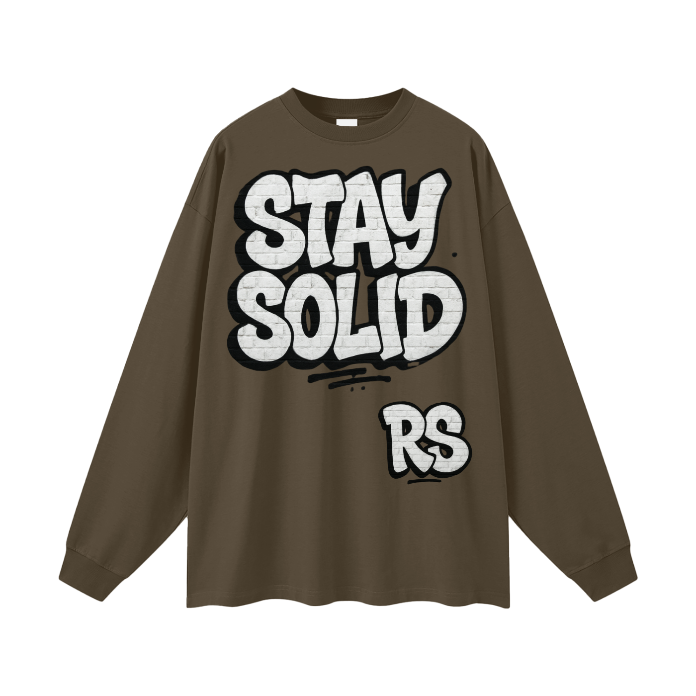 Stay solid street  Cotton Long Sleeve Tee
