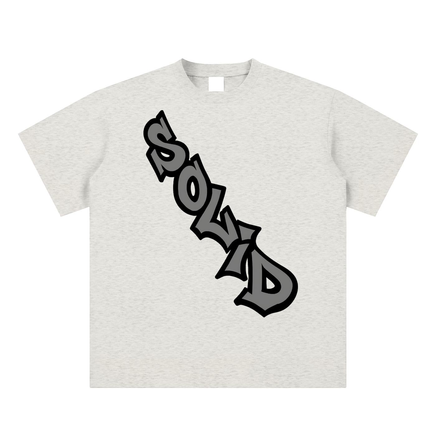 Solid Crossbody Grey Tee