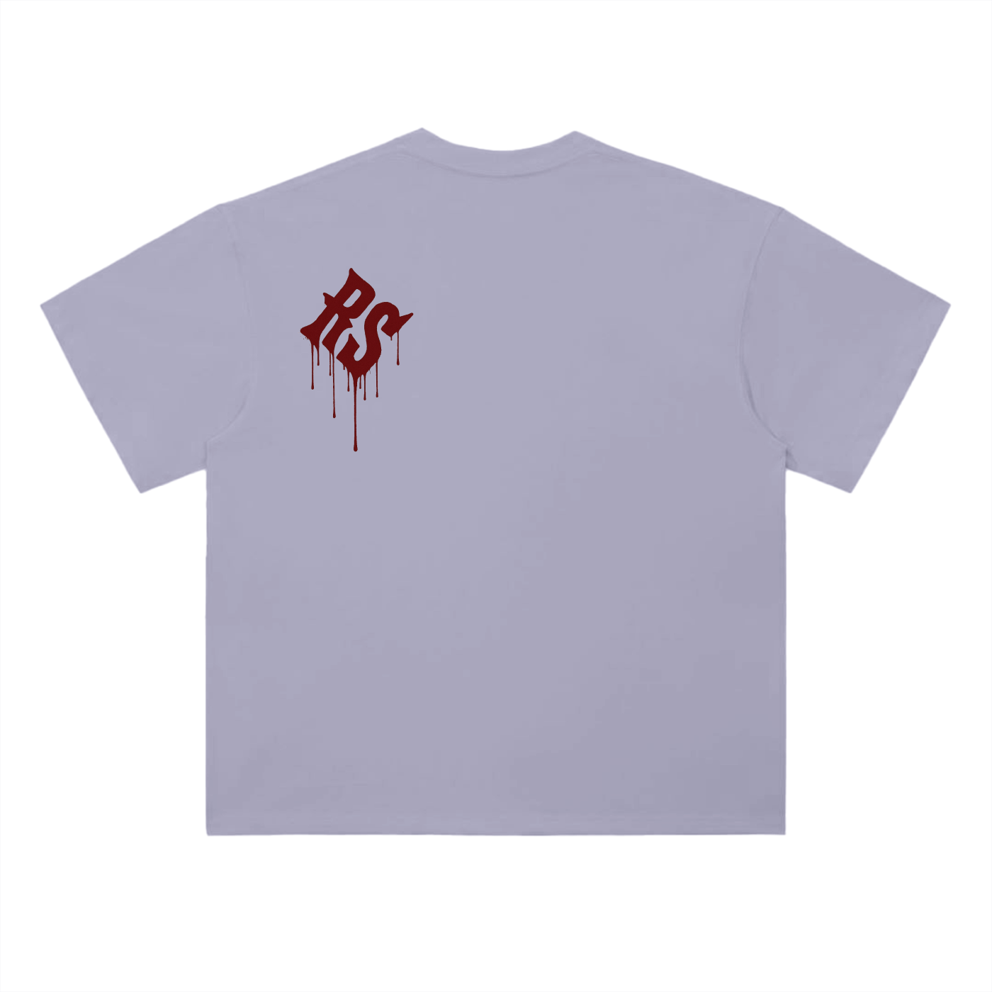 Graffiti Red Drop Shoulder Tee