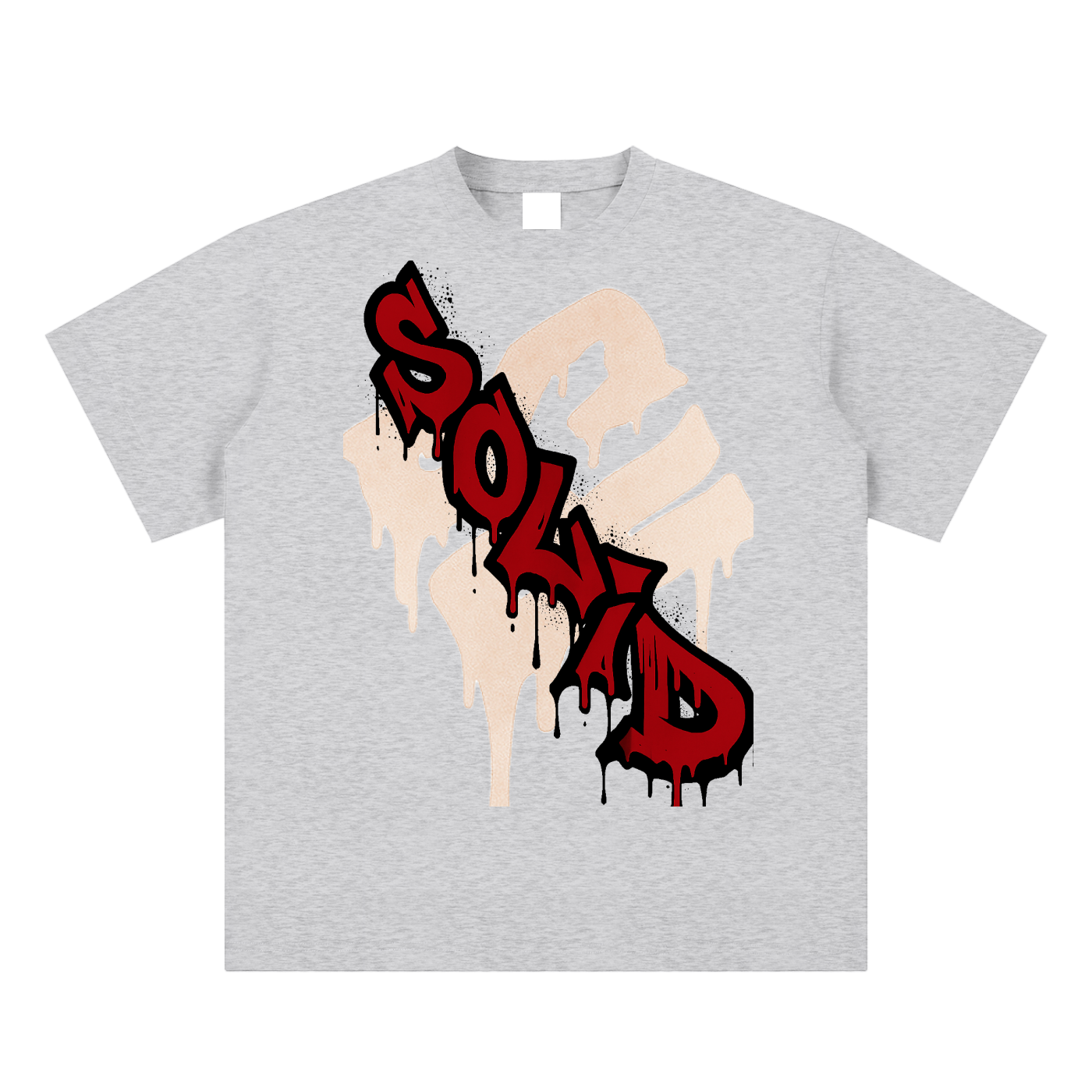 Graffiti Red Inverse Tee
