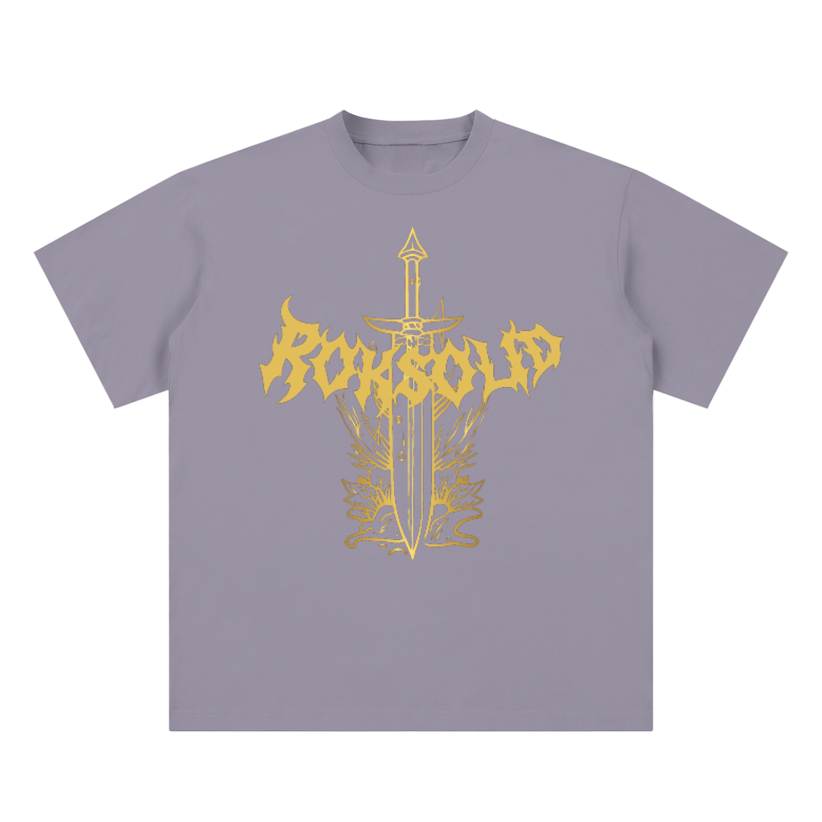 Solid Metal Gold Blade Tee