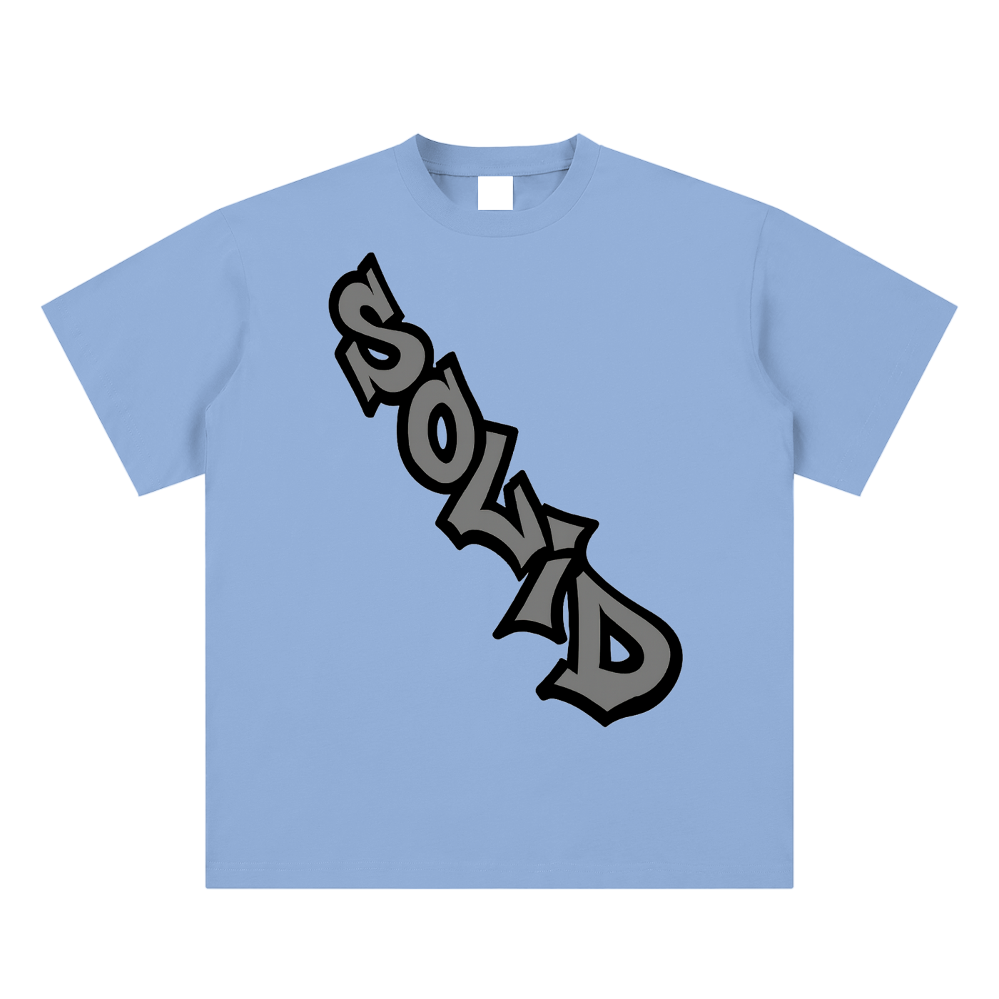 Solid Crossbody Grey Tee