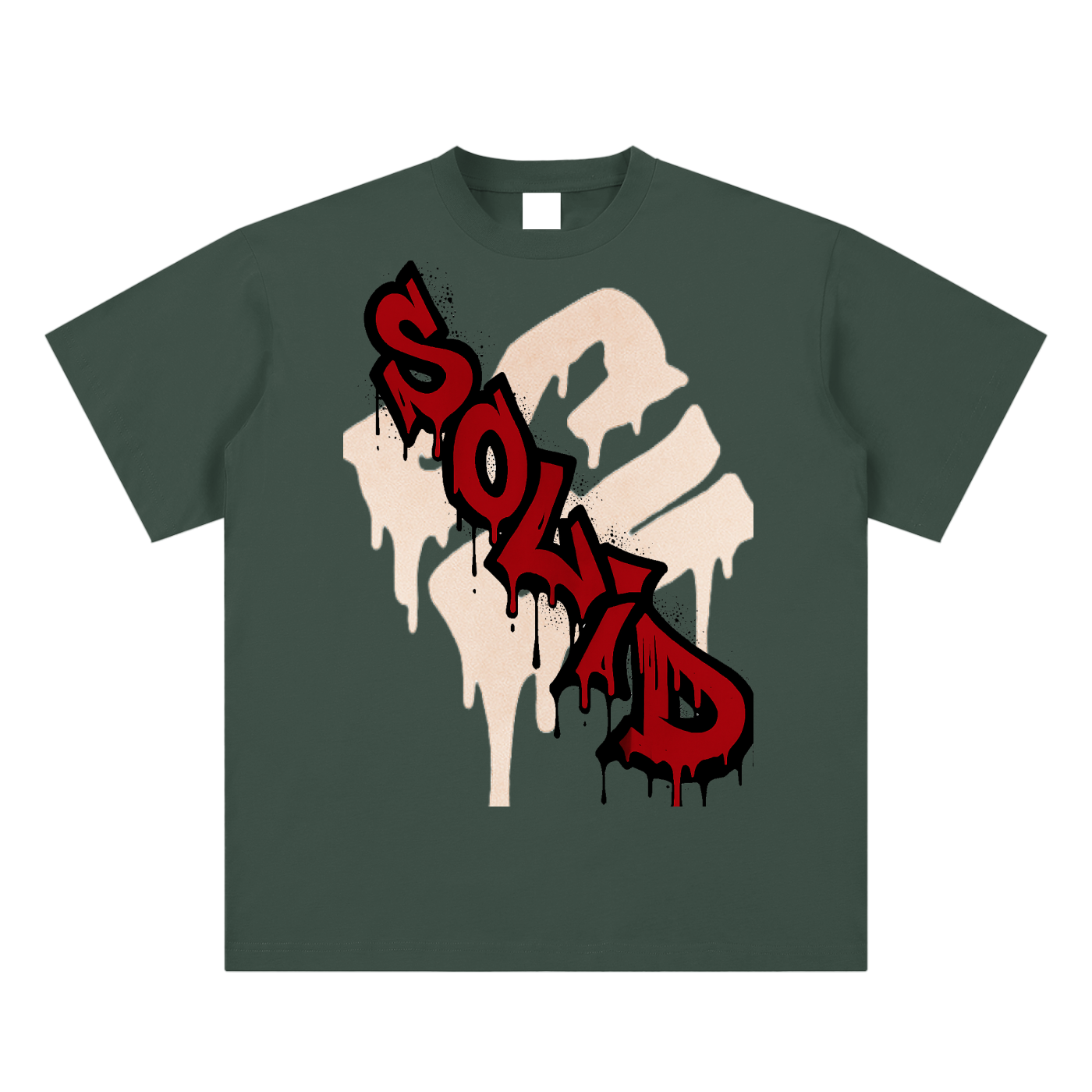 Graffiti Red Inverse Tee