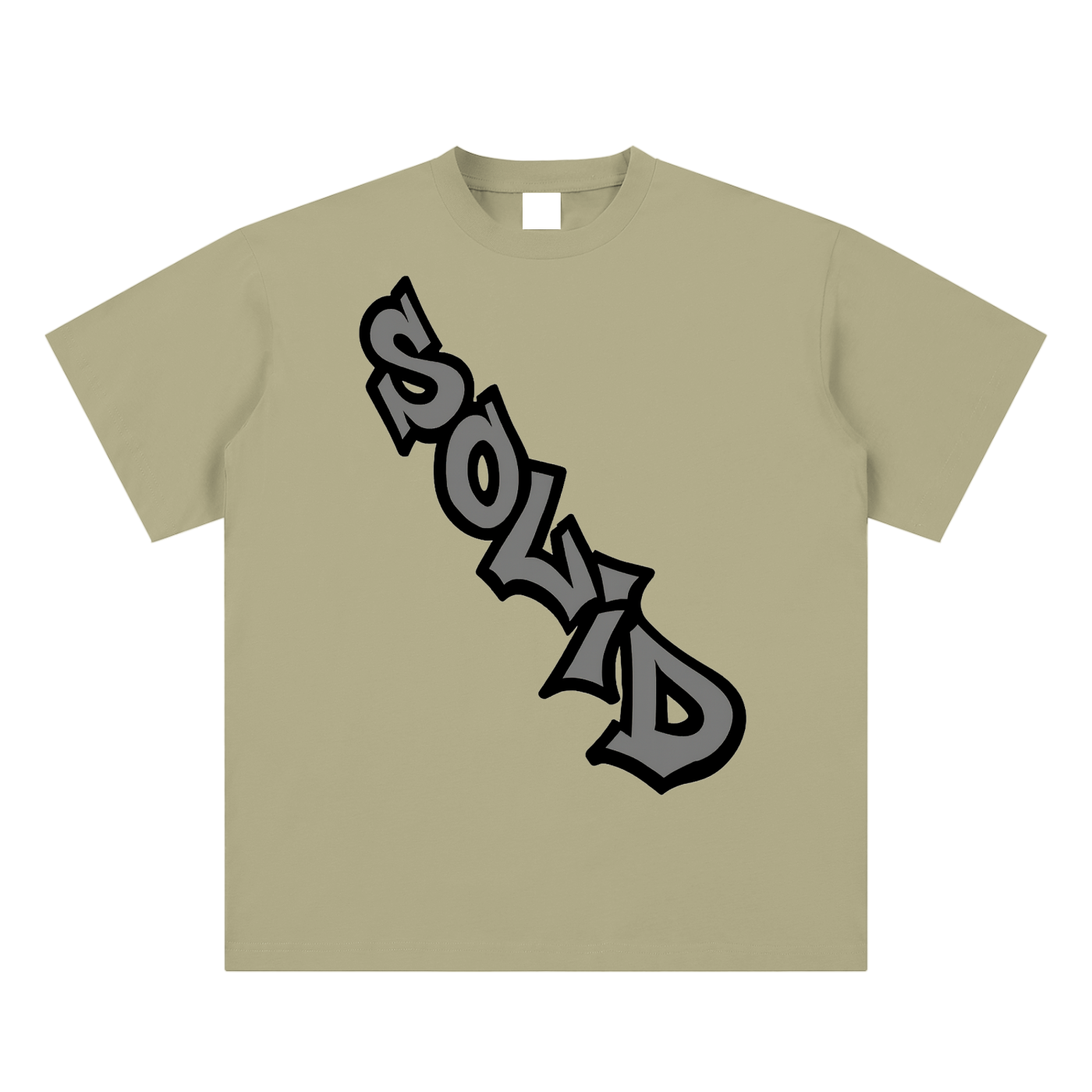 Solid Crossbody Grey Tee