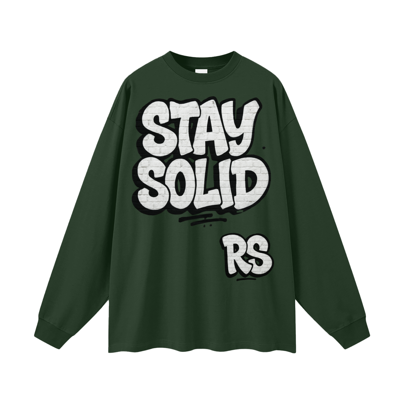 Stay solid street  Cotton Long Sleeve Tee