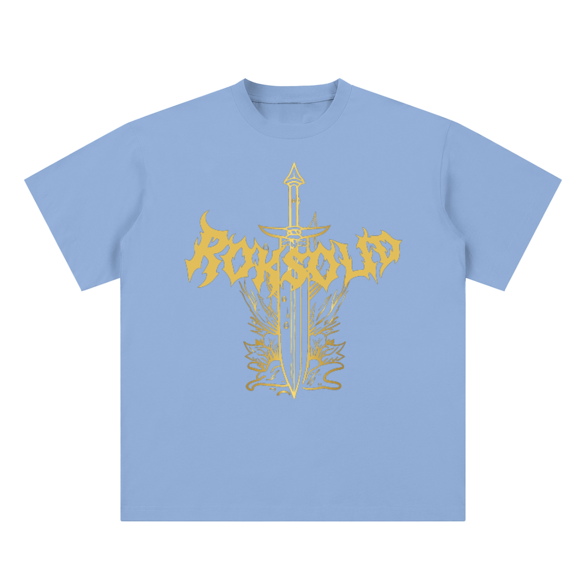 Solid Metal Gold Blade Tee