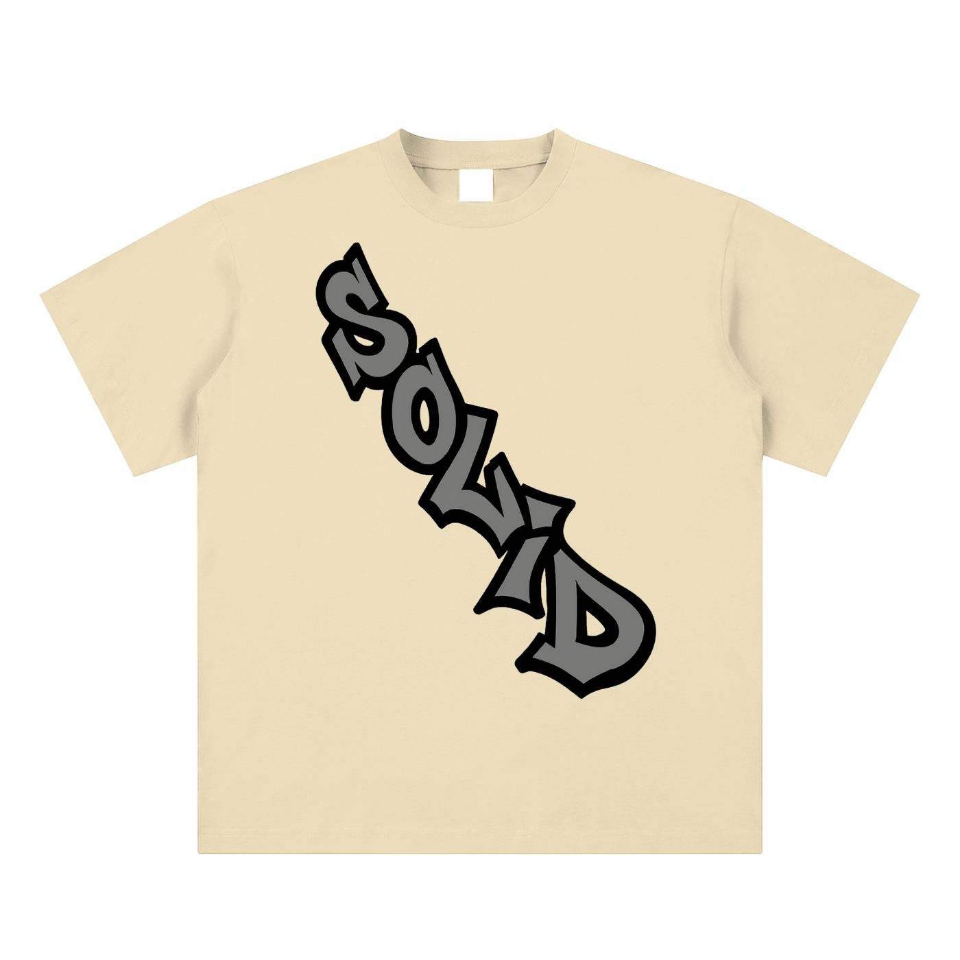 Solid Crossbody Grey Tee