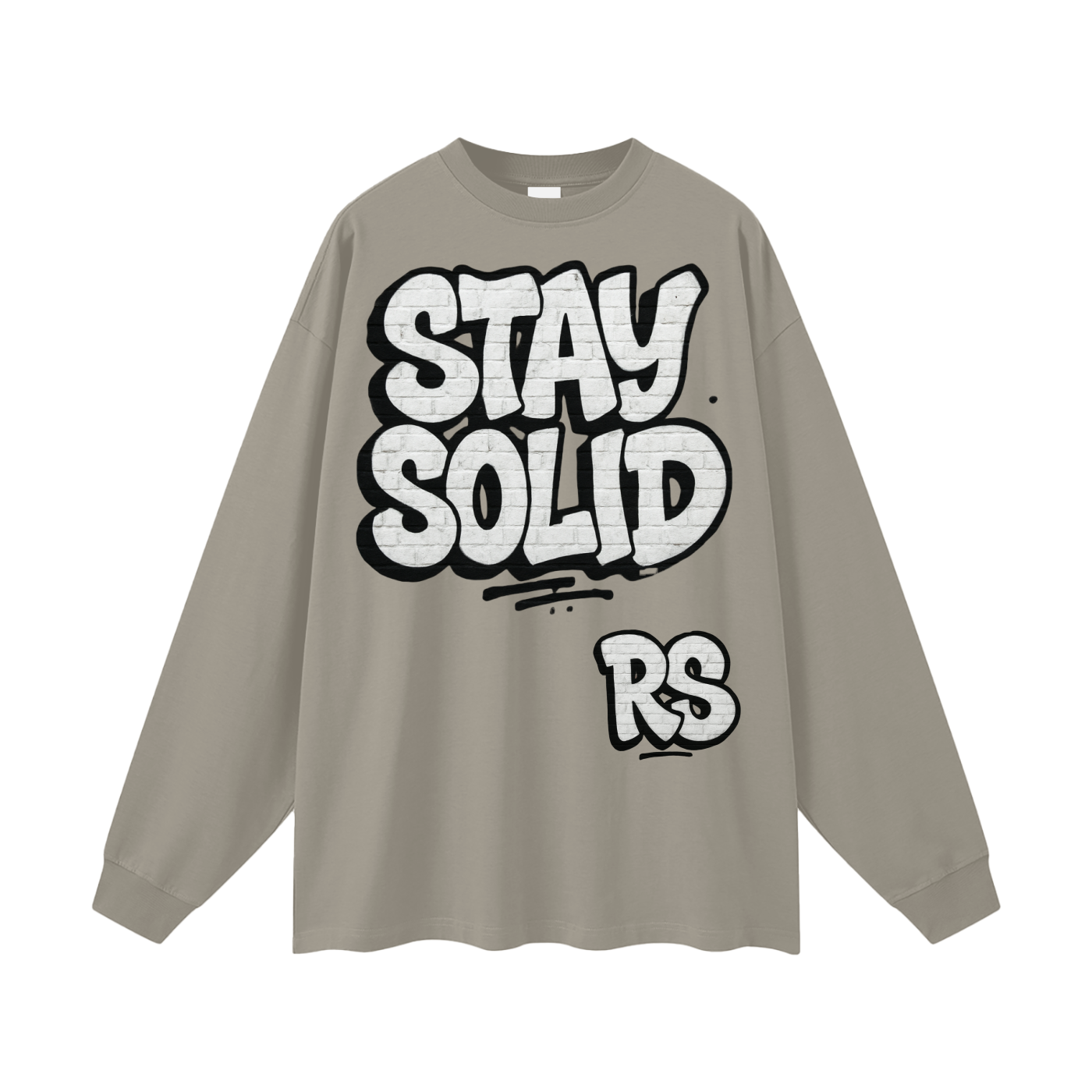 Stay solid street  Cotton Long Sleeve Tee