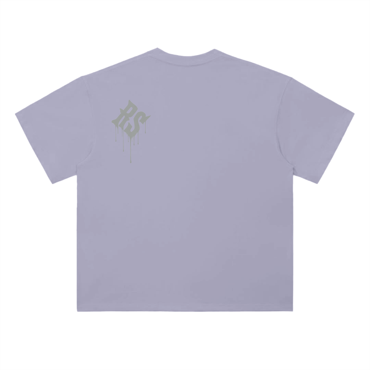 Graffiti Drop Shoulder Grey Tee