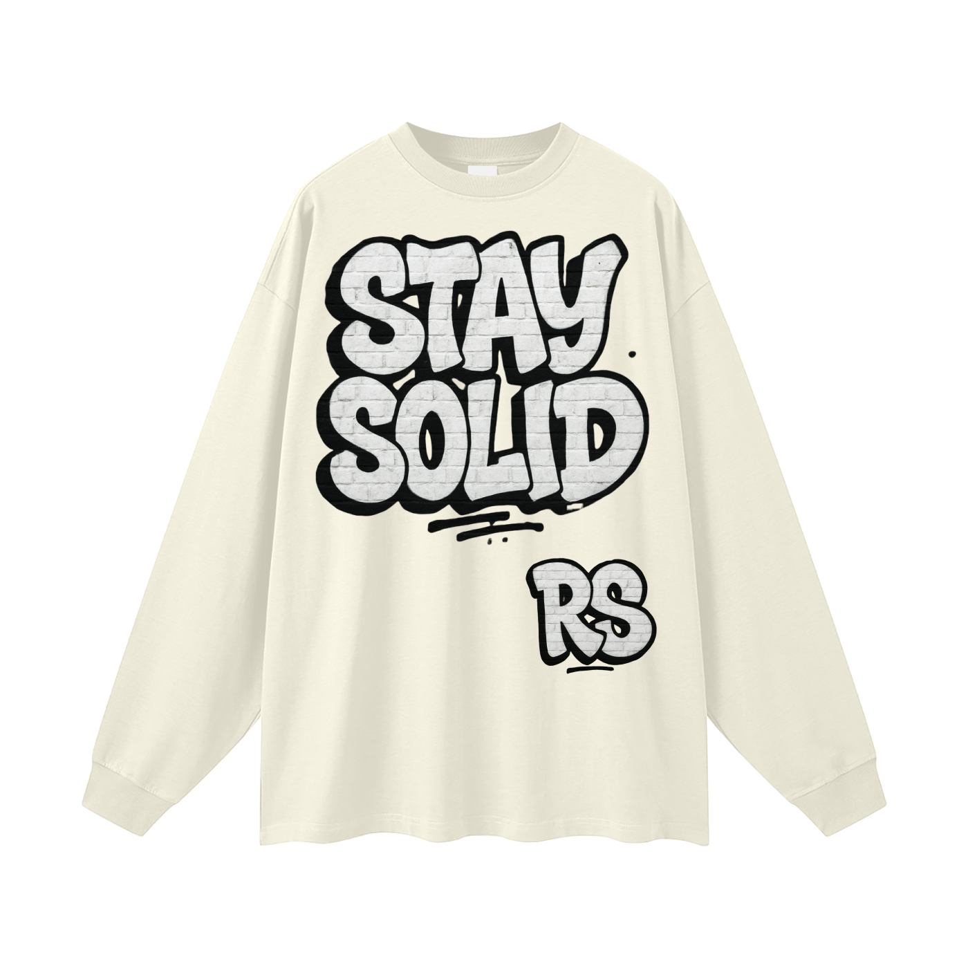 Stay solid street  Cotton Long Sleeve Tee