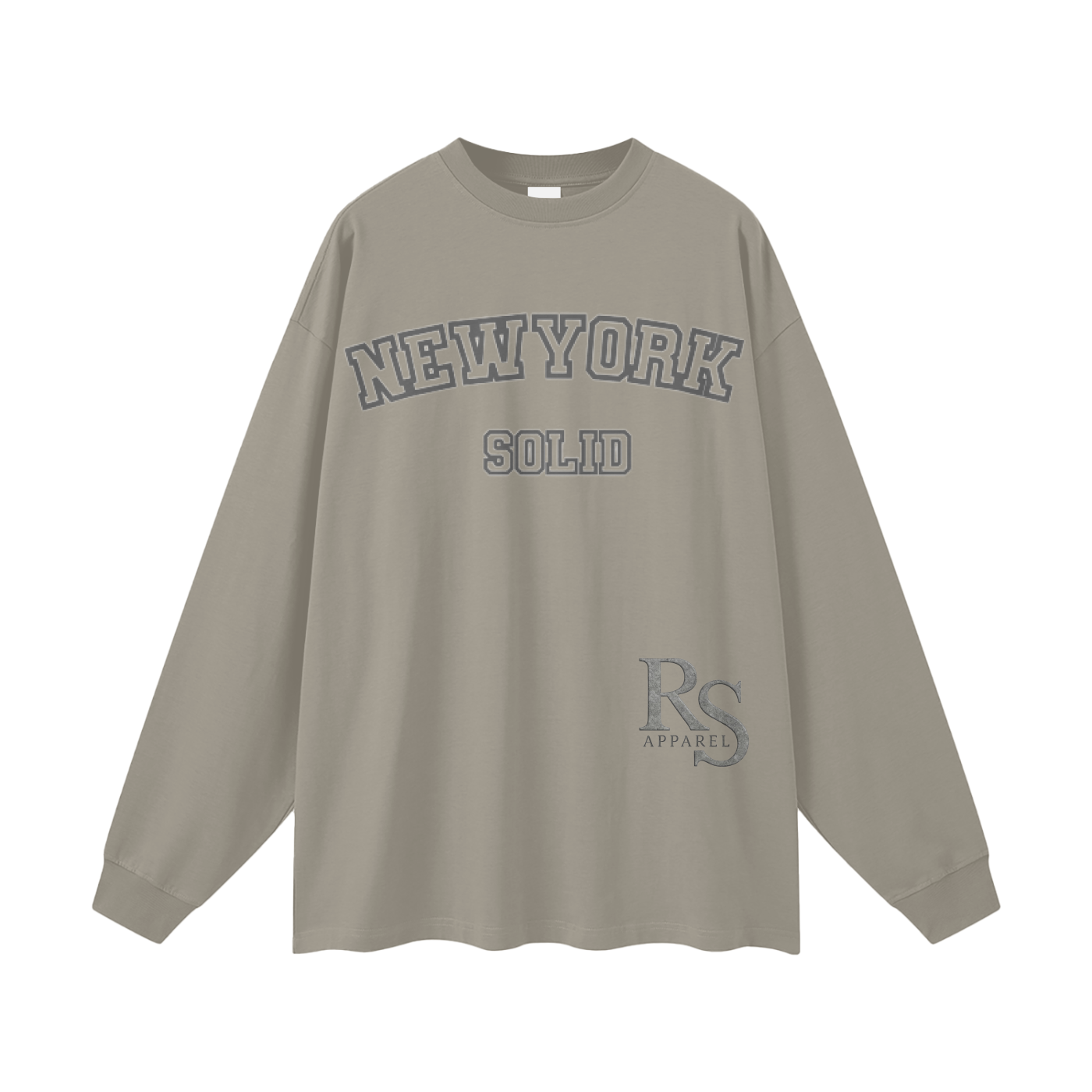 NewYork Solid  Long Sleeve Tee
