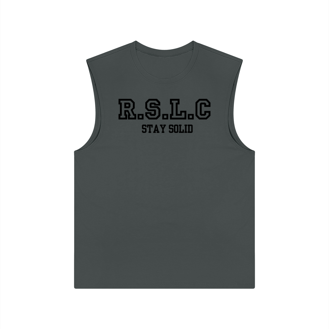 R.S.L.C Varsity Black Performance Tank Top