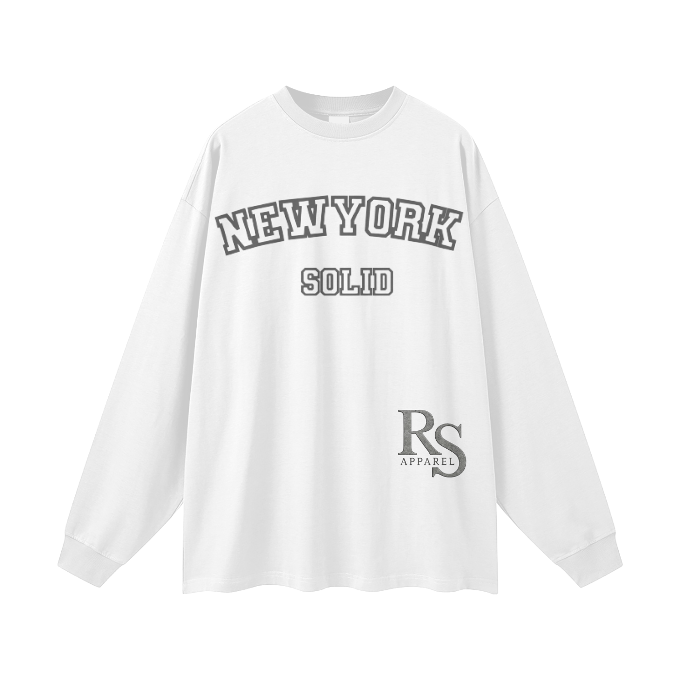 NewYork Solid  Long Sleeve Tee