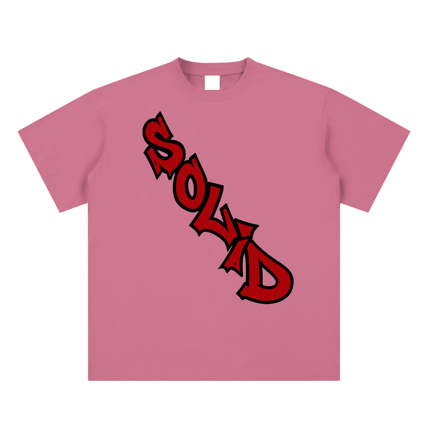 Solid Crossbody Red Tee