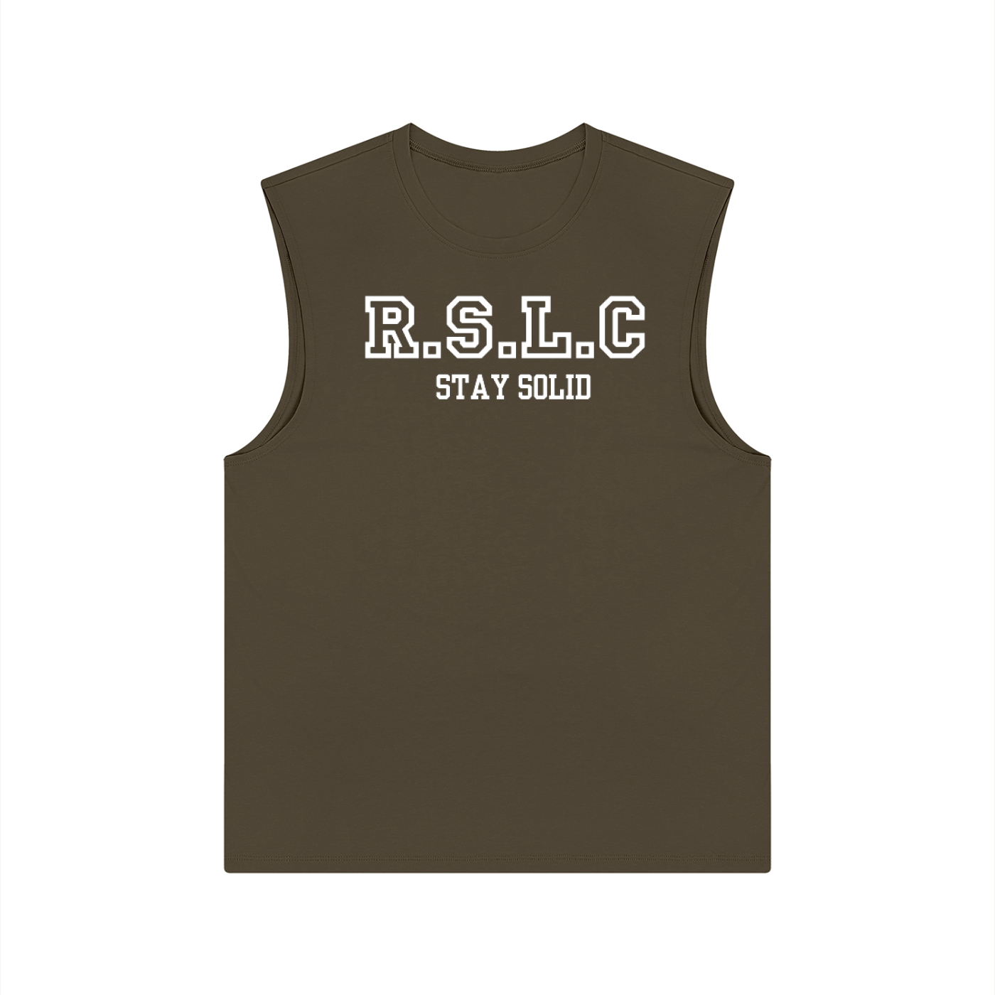 R.S.L.C Varsity White Performance Tank Top
