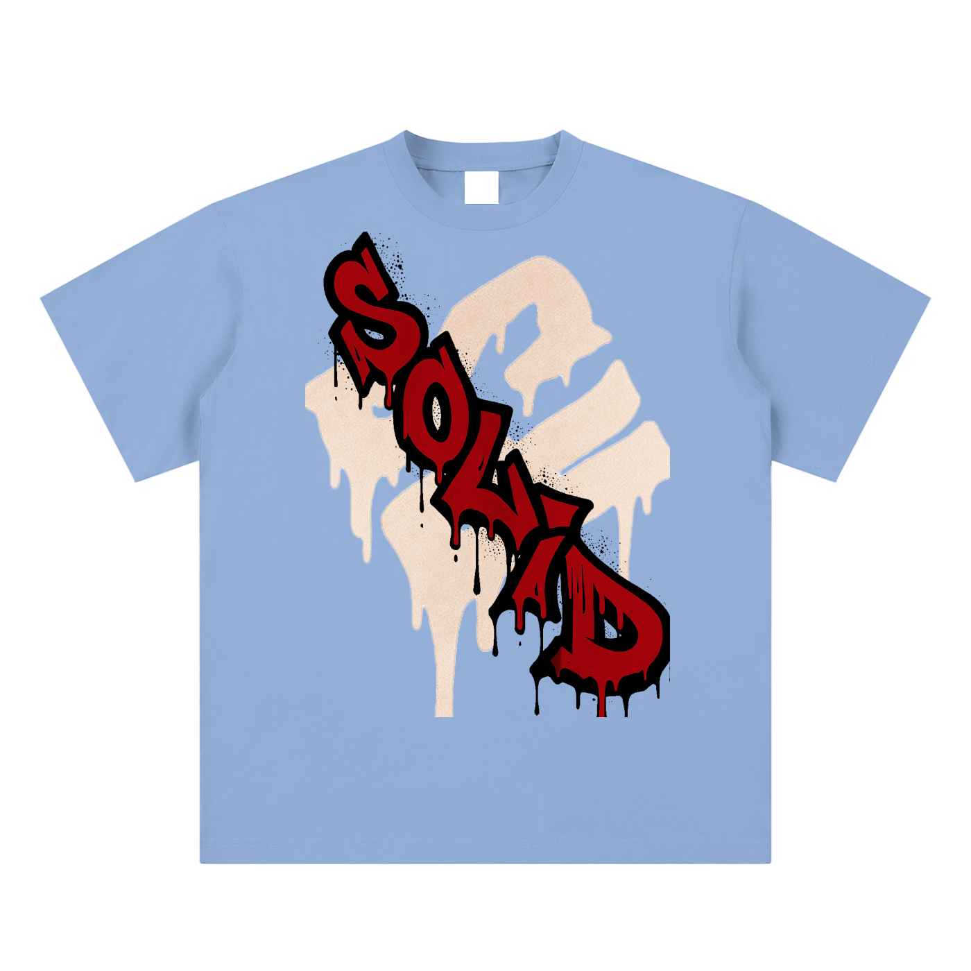 Graffiti Red Inverse Tee