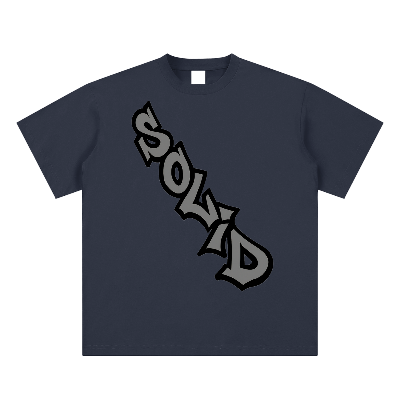 Solid Crossbody Grey Tee