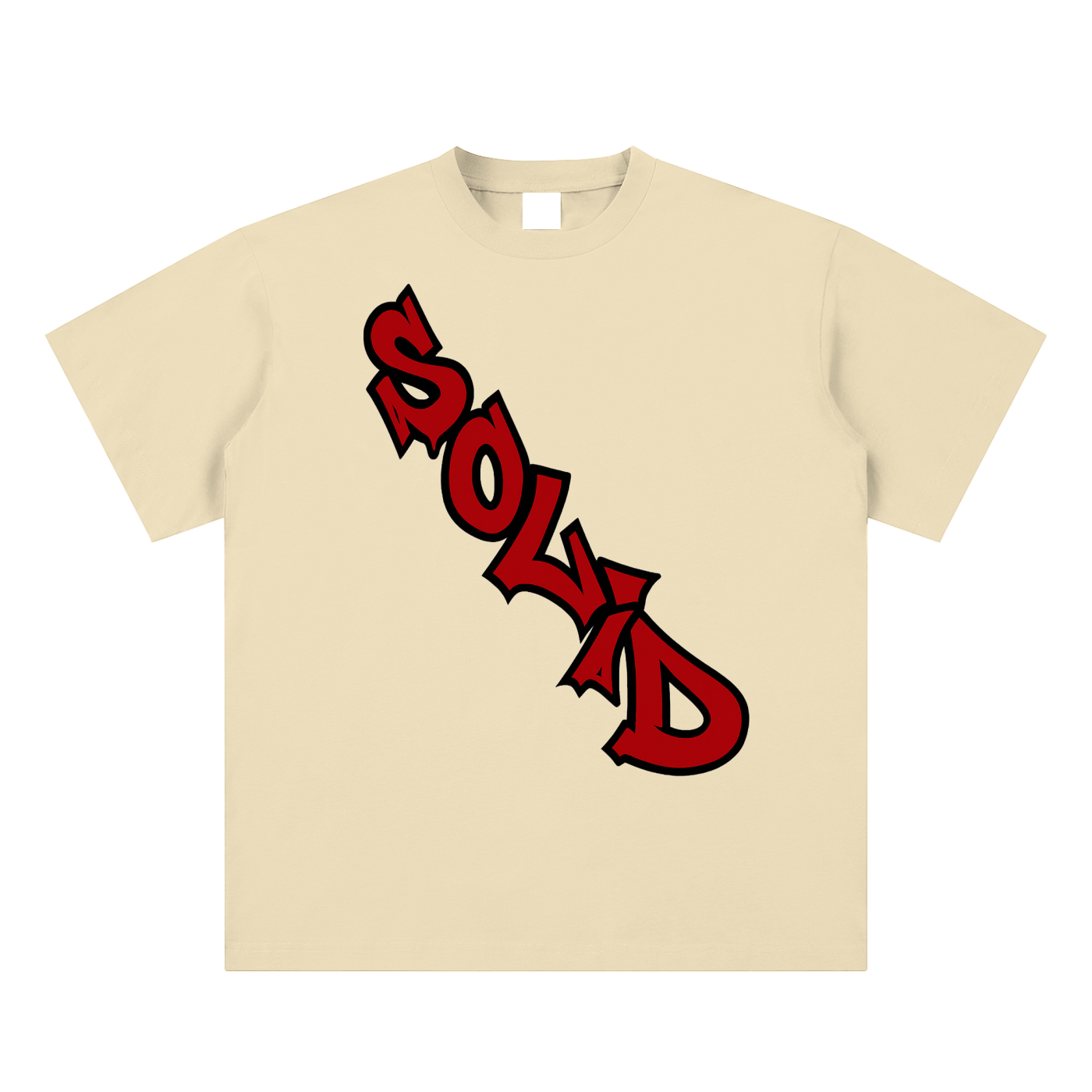 Solid Crossbody Red Tee