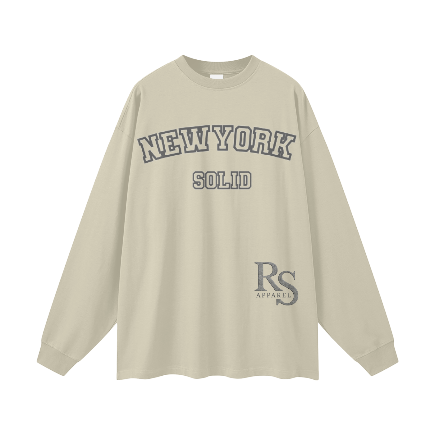 NewYork Solid  Long Sleeve Tee