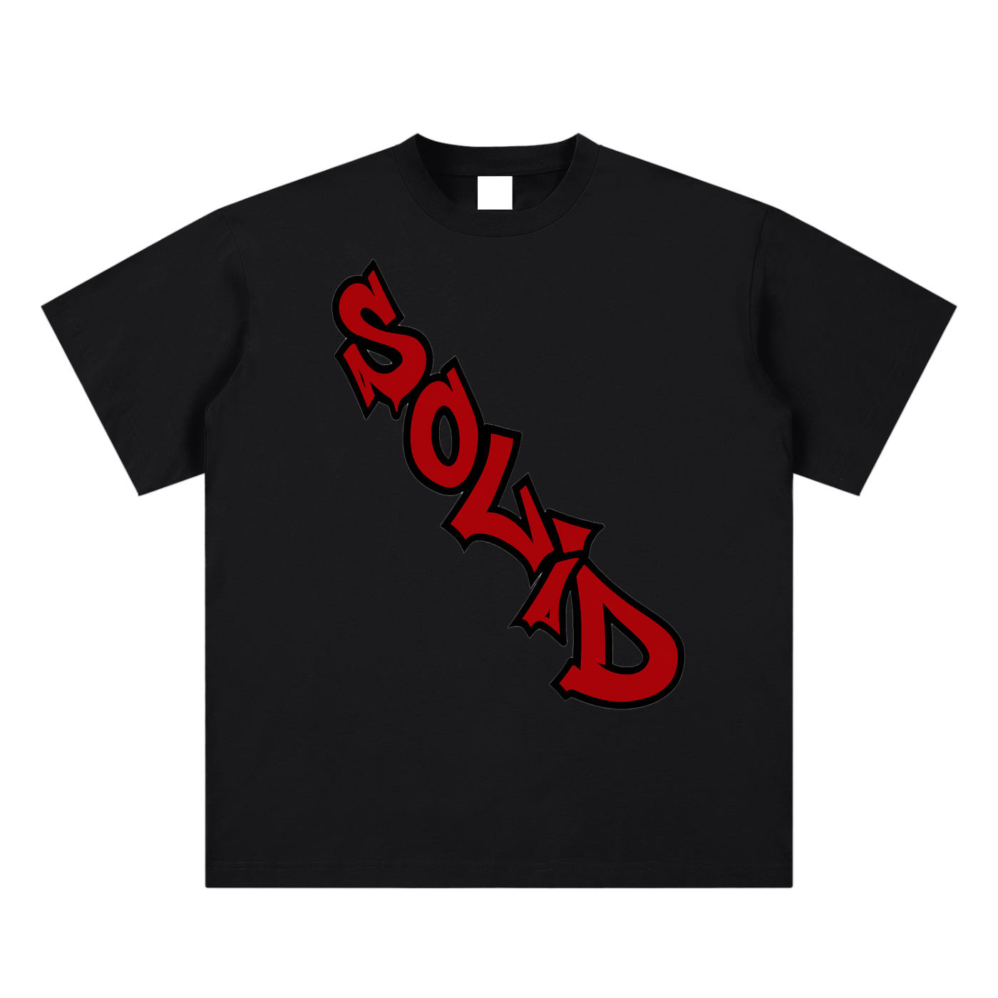 Solid Crossbody Red Tee