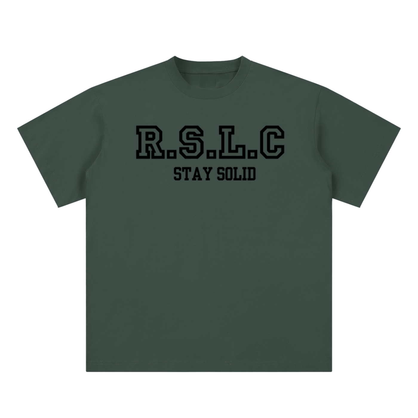 R.S.L.C Varsity Black Tee