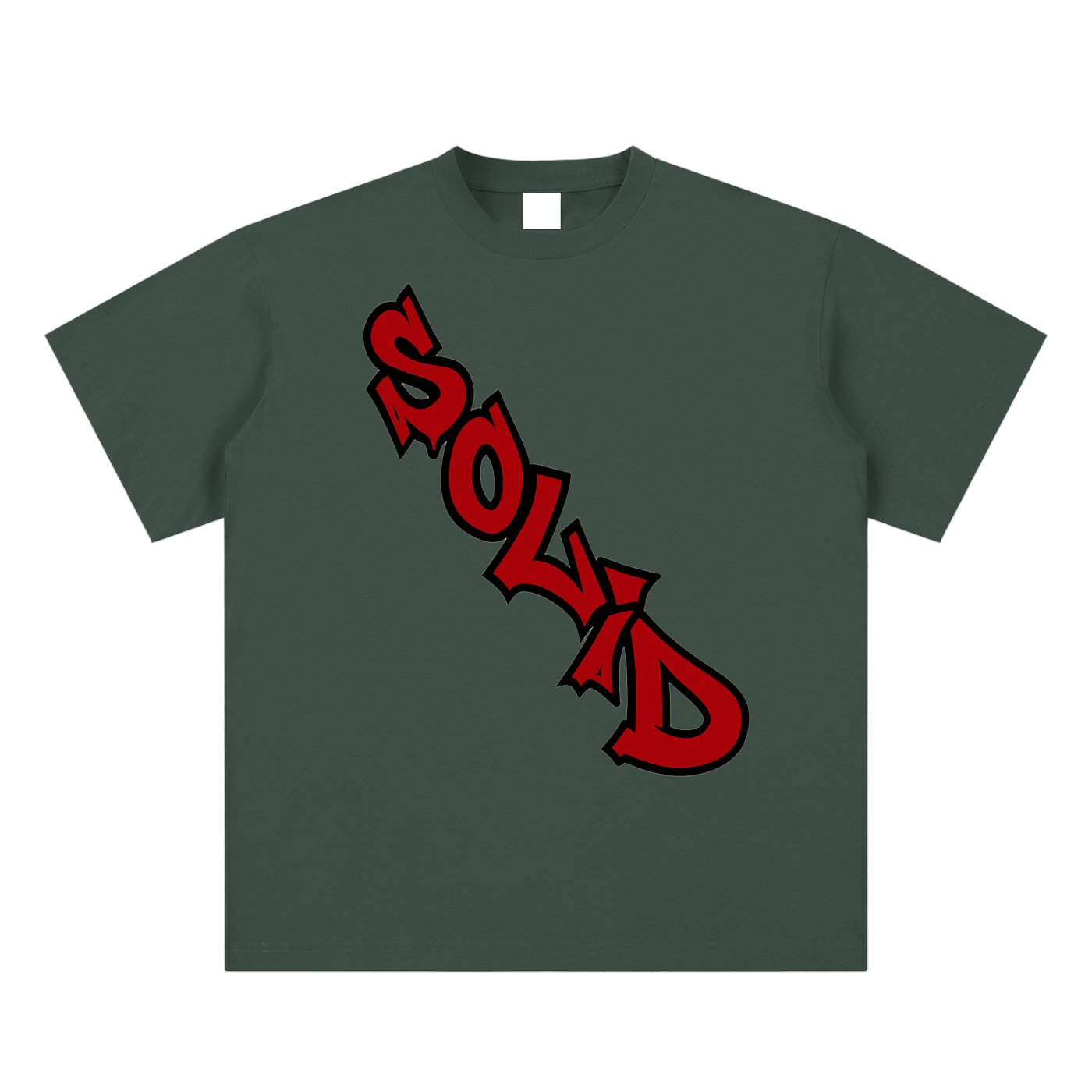 Solid Crossbody Red Tee