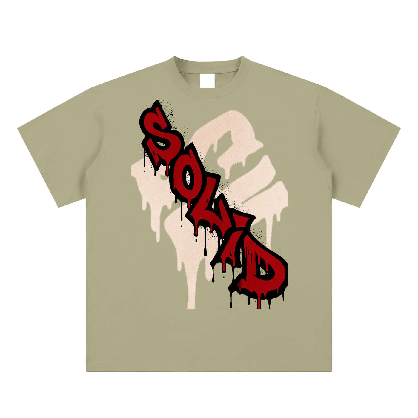 Graffiti Red Inverse Tee