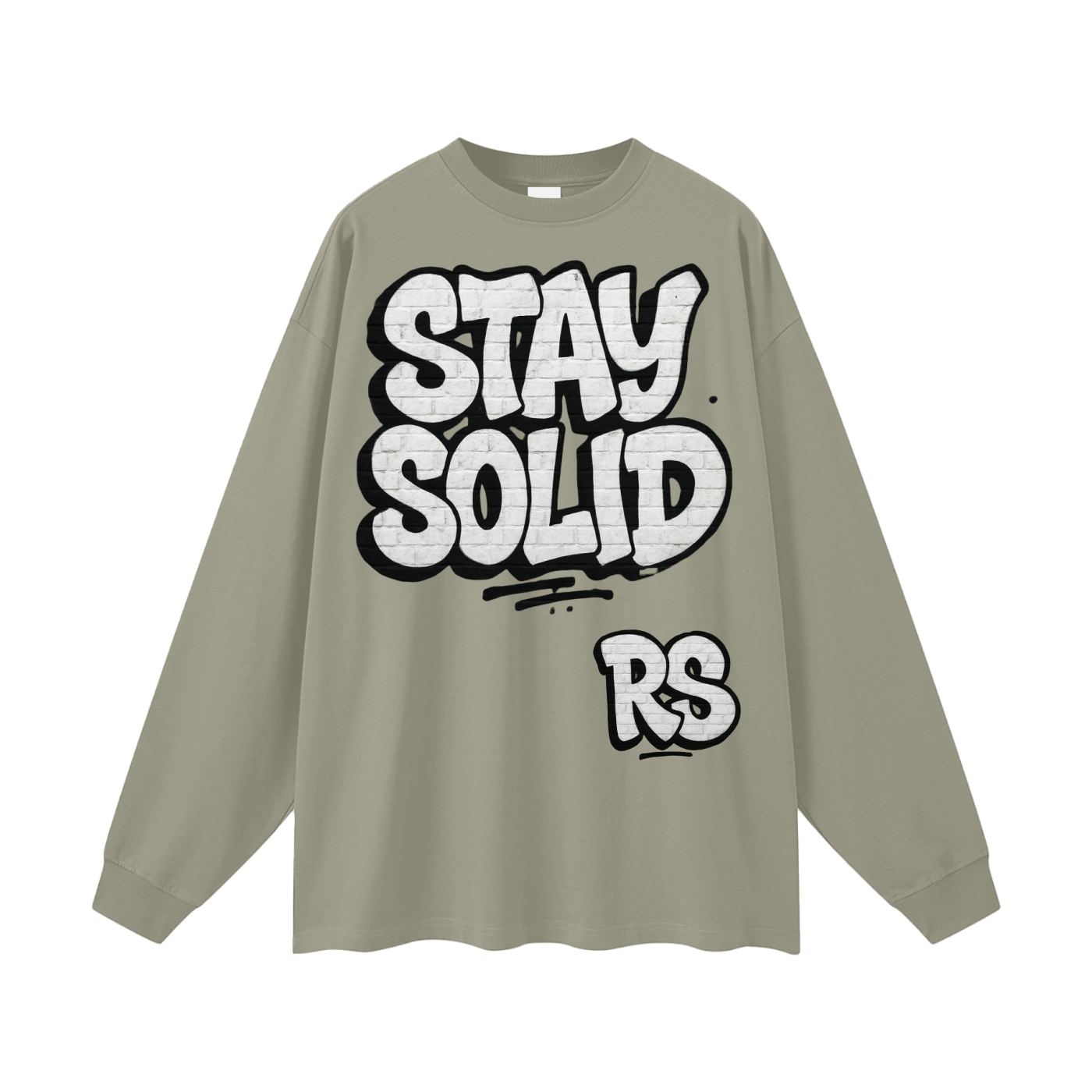 Stay solid street  Cotton Long Sleeve Tee