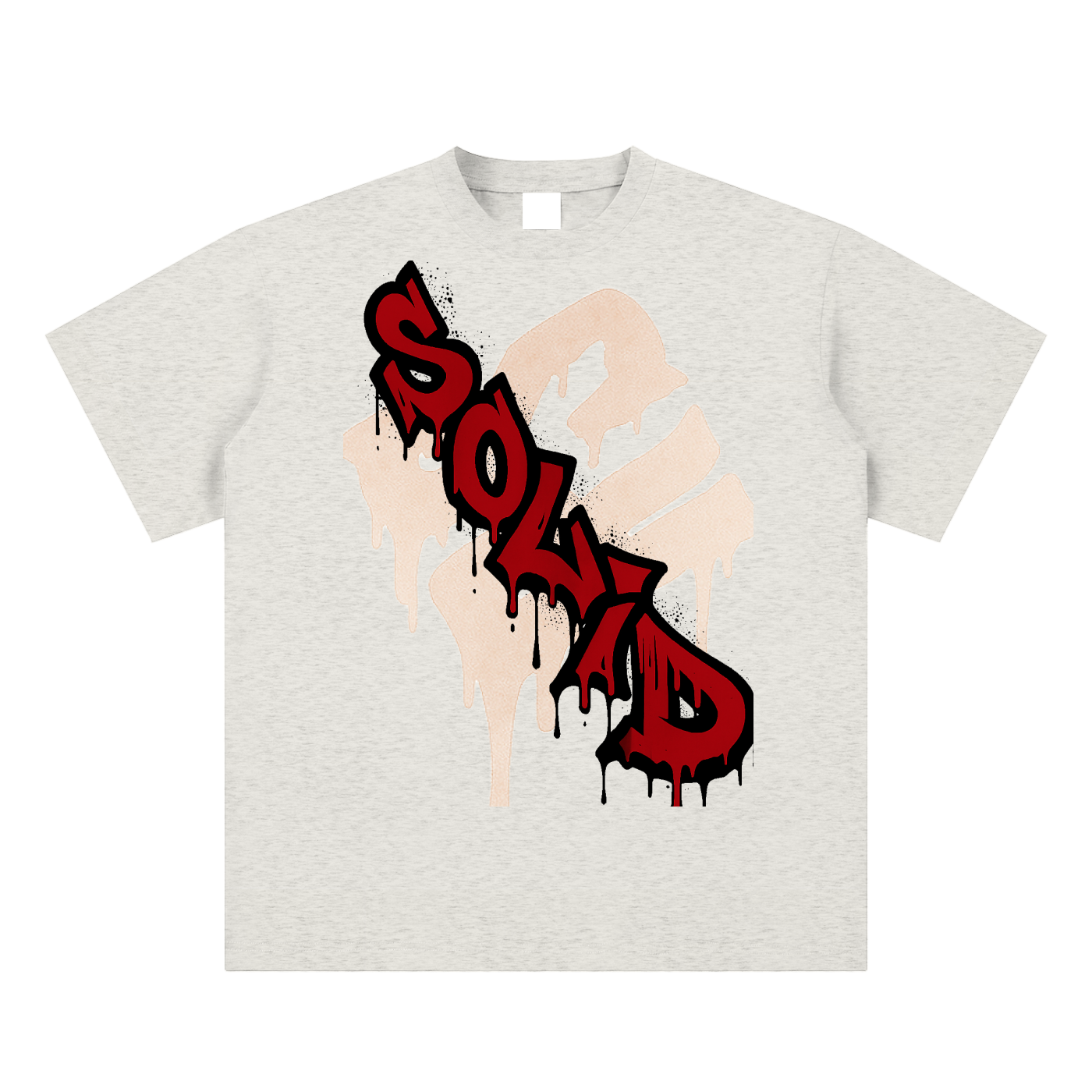 Graffiti Red Inverse Tee