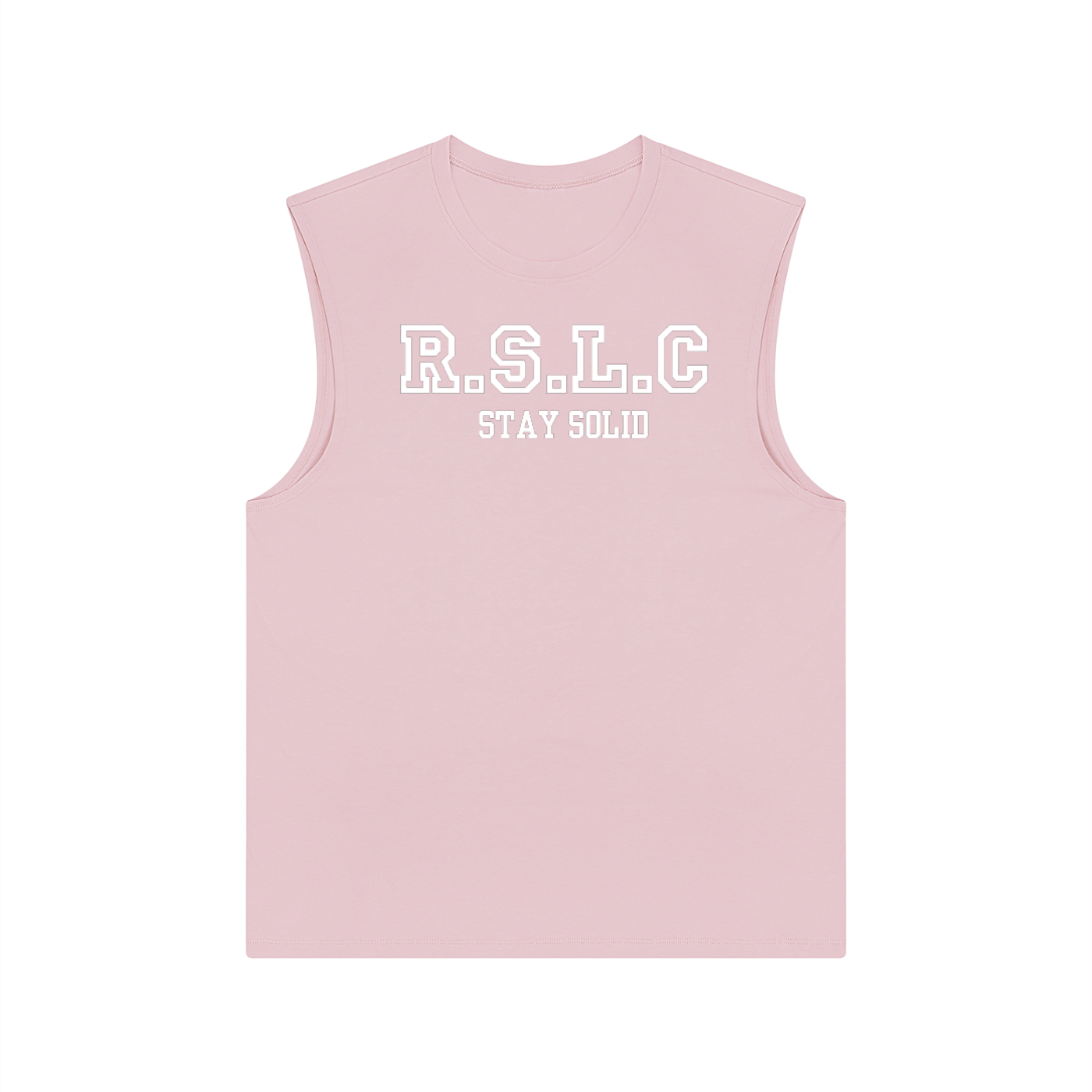R.S.L.C Varsity White Performance Tank Top